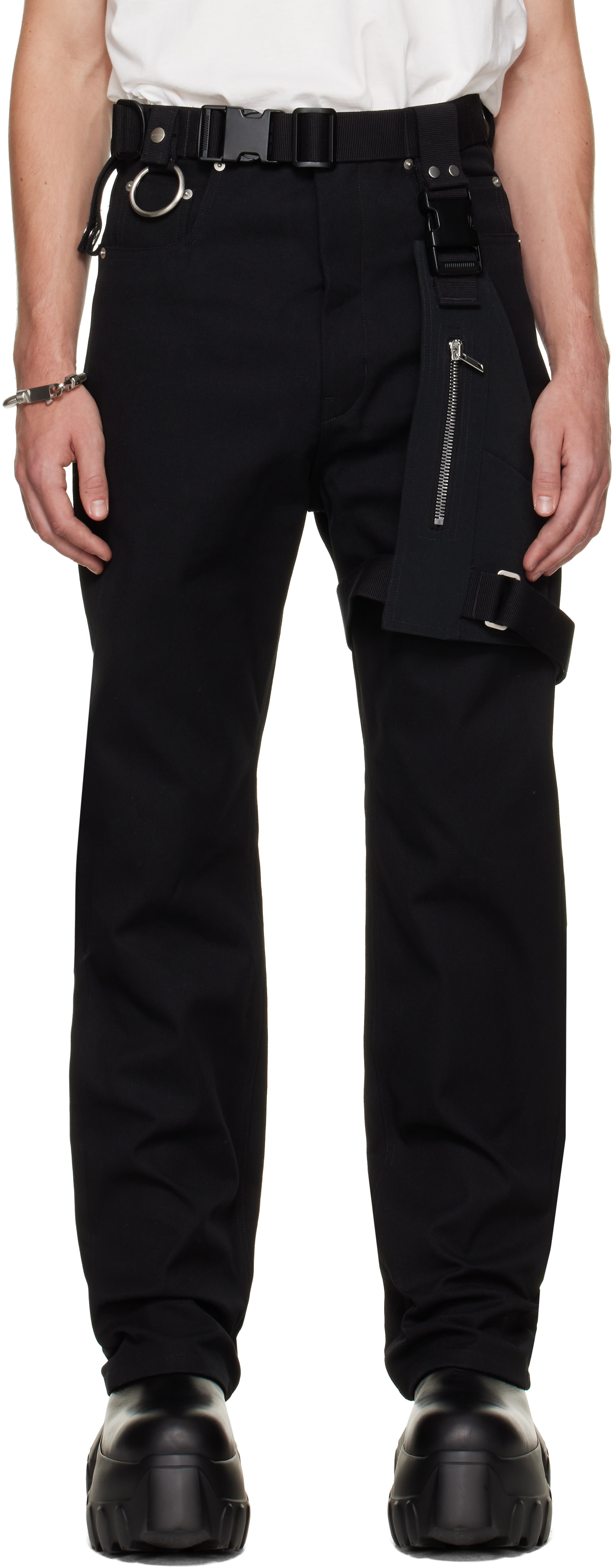 Rick Owens - Black Tower Holster Cargo Pants
