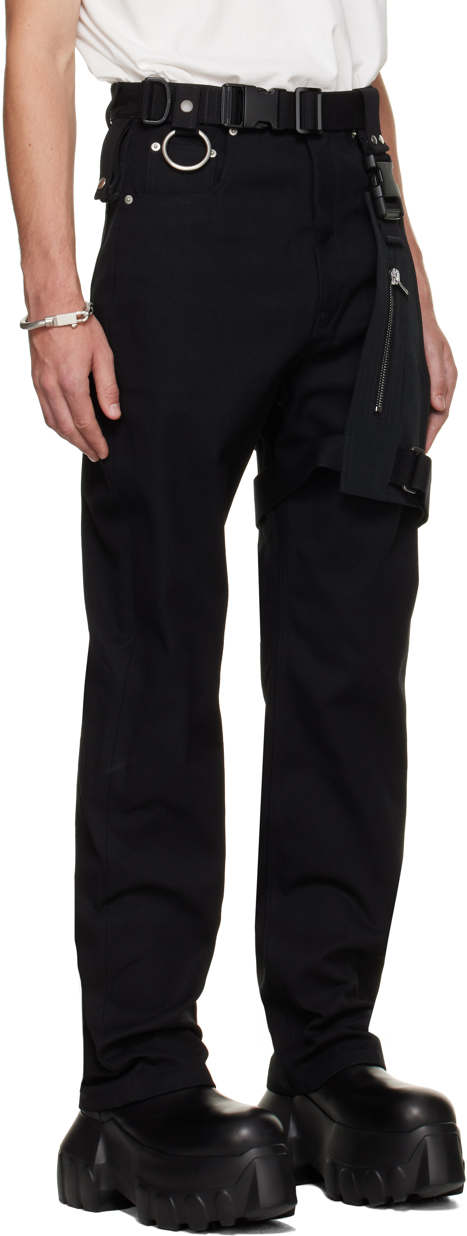 Rick Owens - Black Tower Holster Cargo Pants