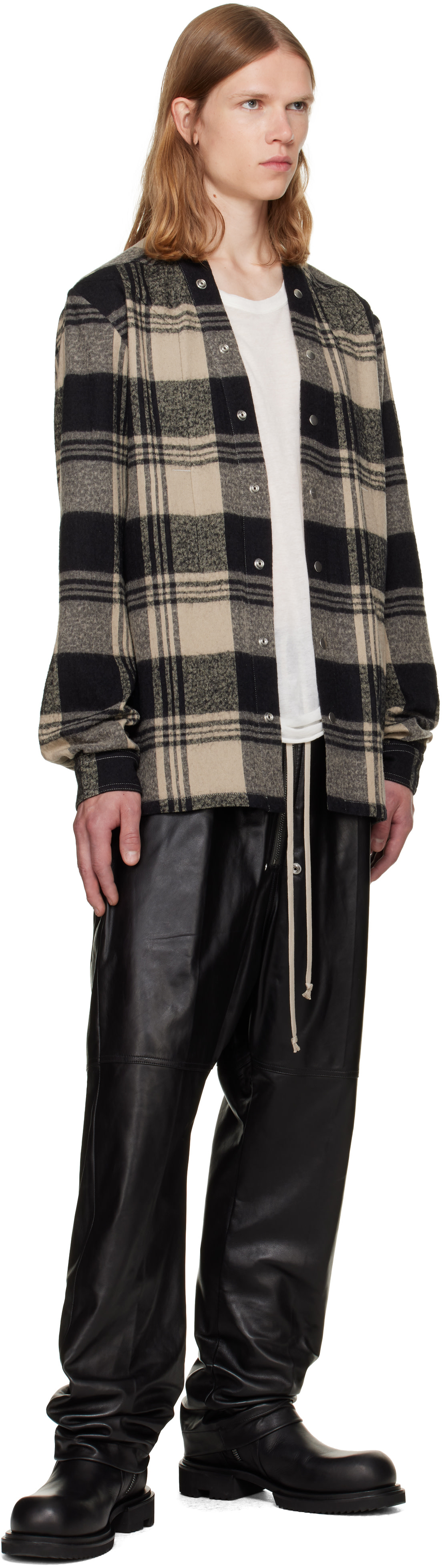 Rick Owens - ブラック Tower Bela レザーパンツ