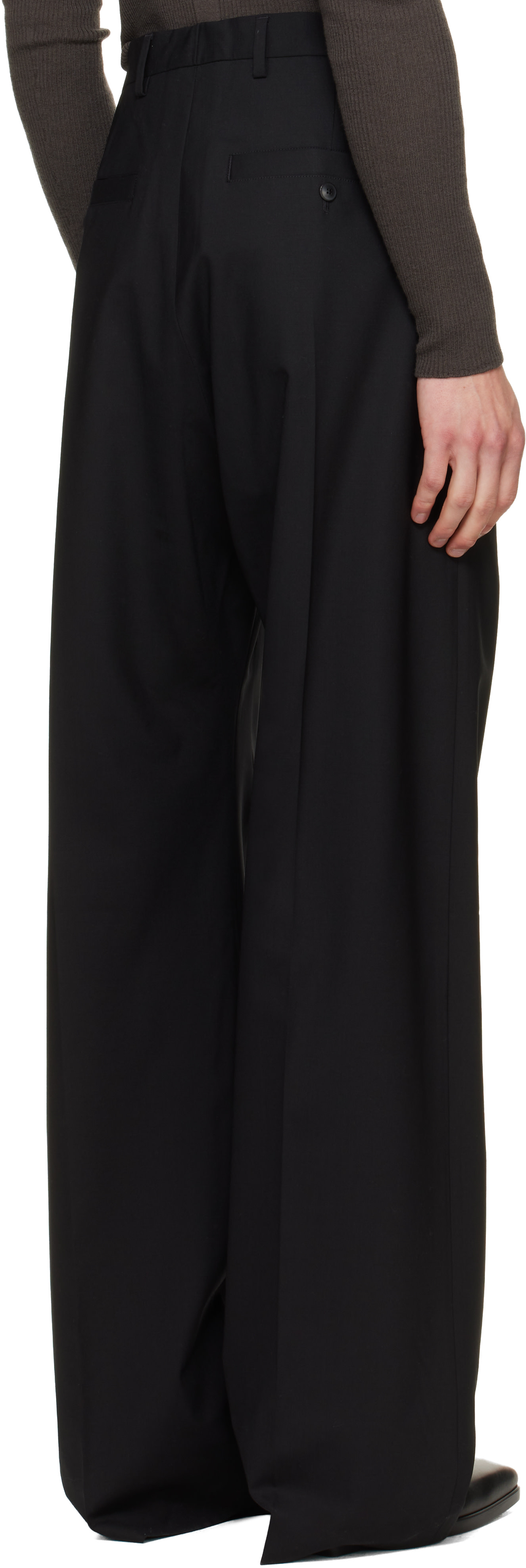 Rick Owens - 블랙 타워 테일러드 게스 슬랙스