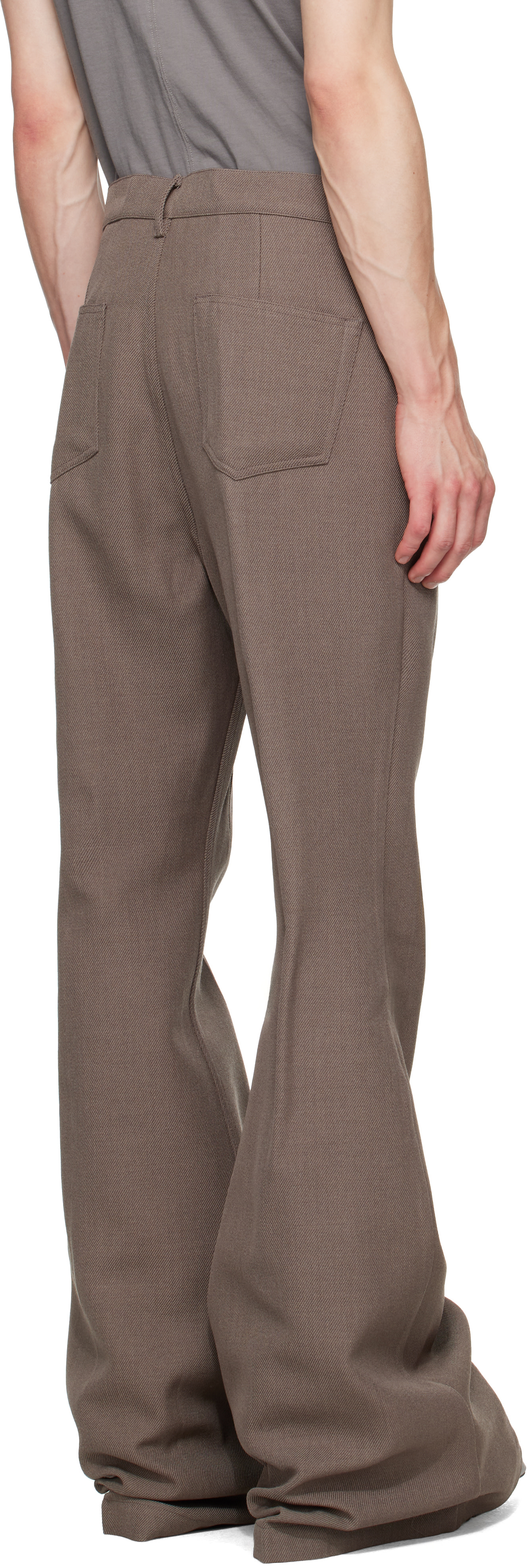 Rick Owens - Gray Tower Bolan Bootcut Trousers