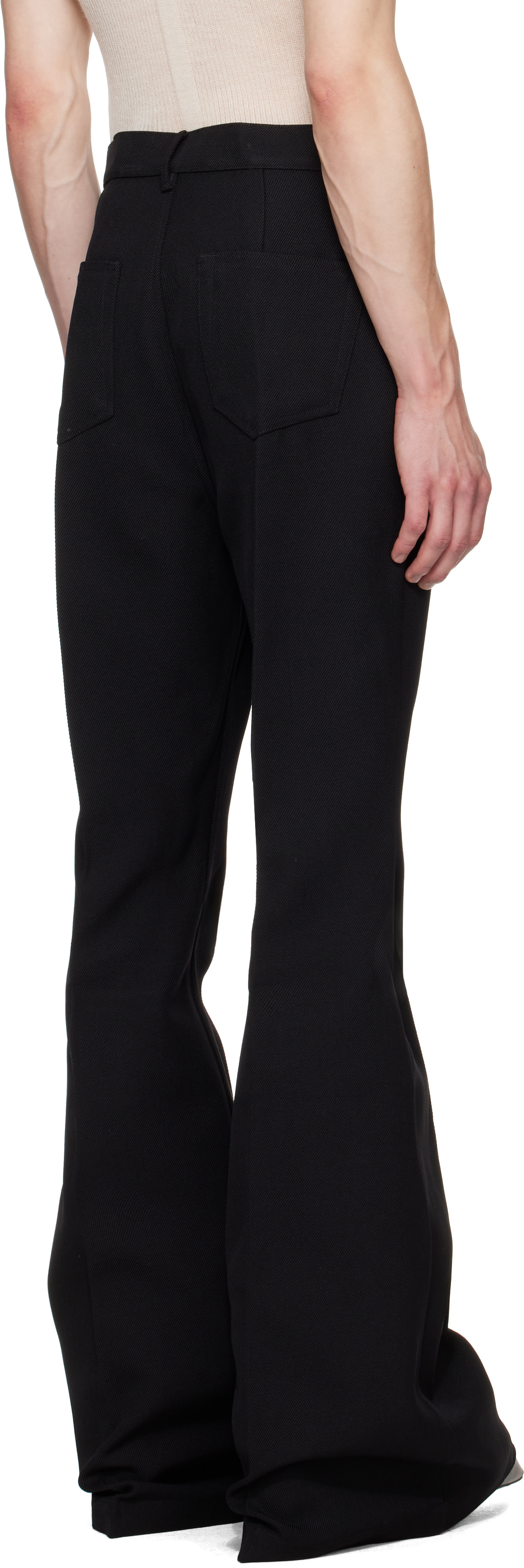 Rick Owens - Black Tower Bolan Bootcut Trousers