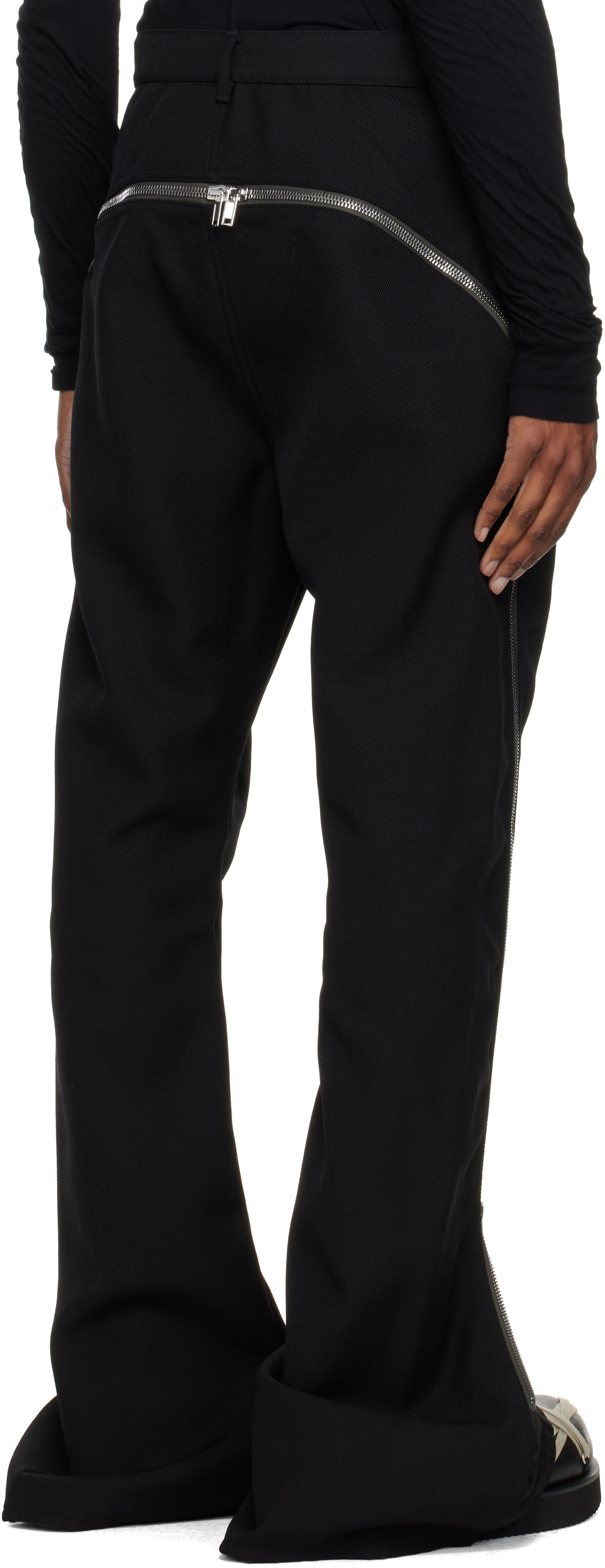 Rick Owens: Black Tower Bolan Banana Trousers | SSENSE