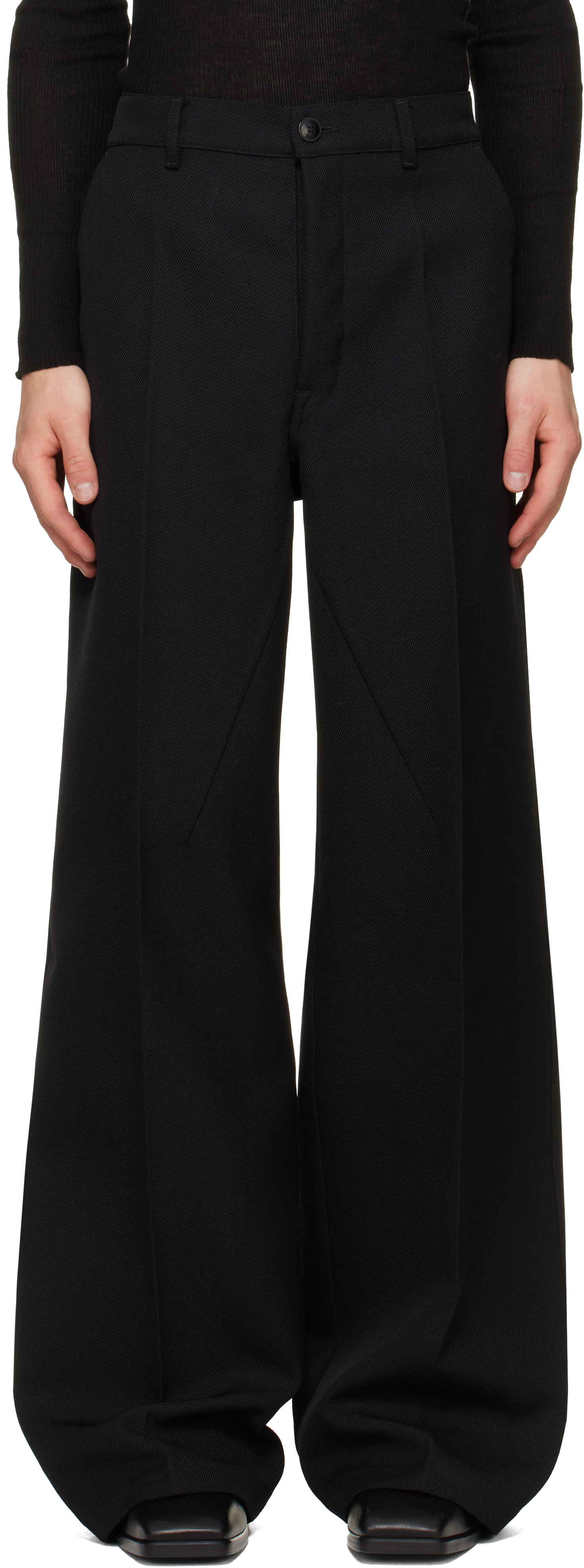 Rick Owens - 블랙 타워 워크 슬랙스