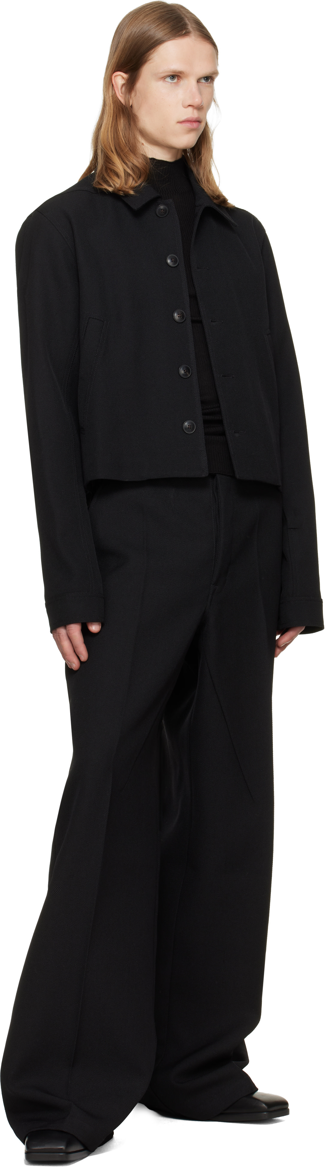 Rick Owens - 블랙 타워 워크 슬랙스