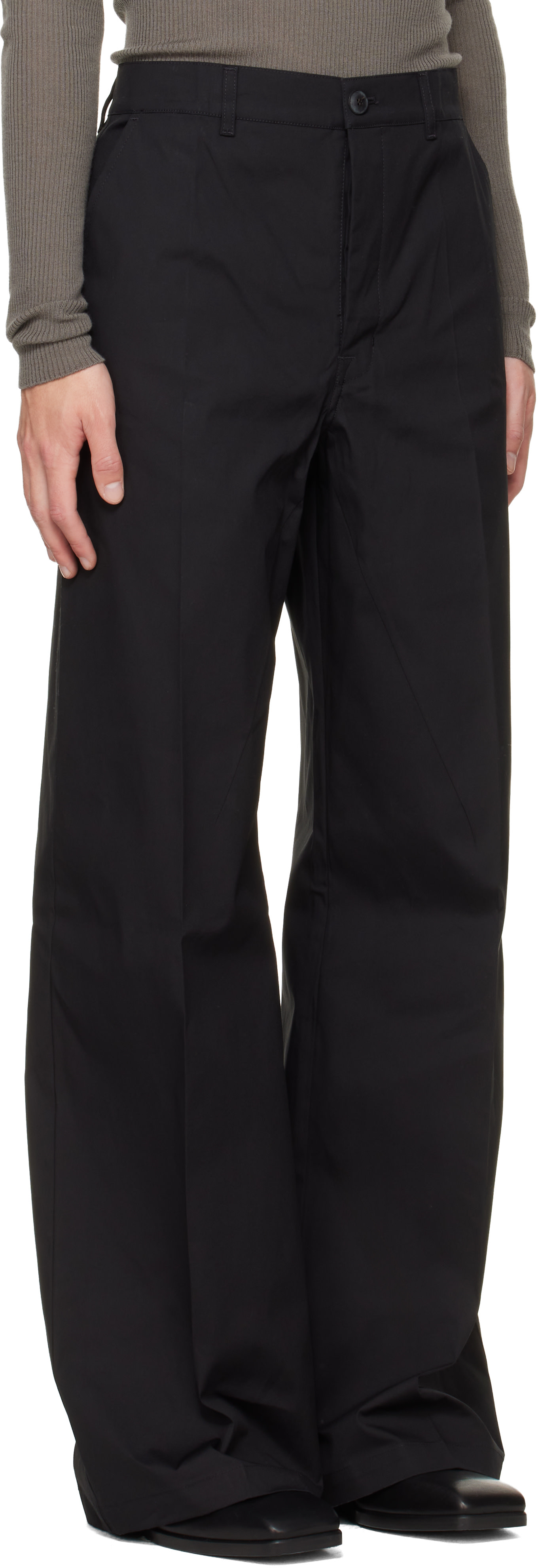 Rick Owens - ブラック Tower Work トラウザーズ