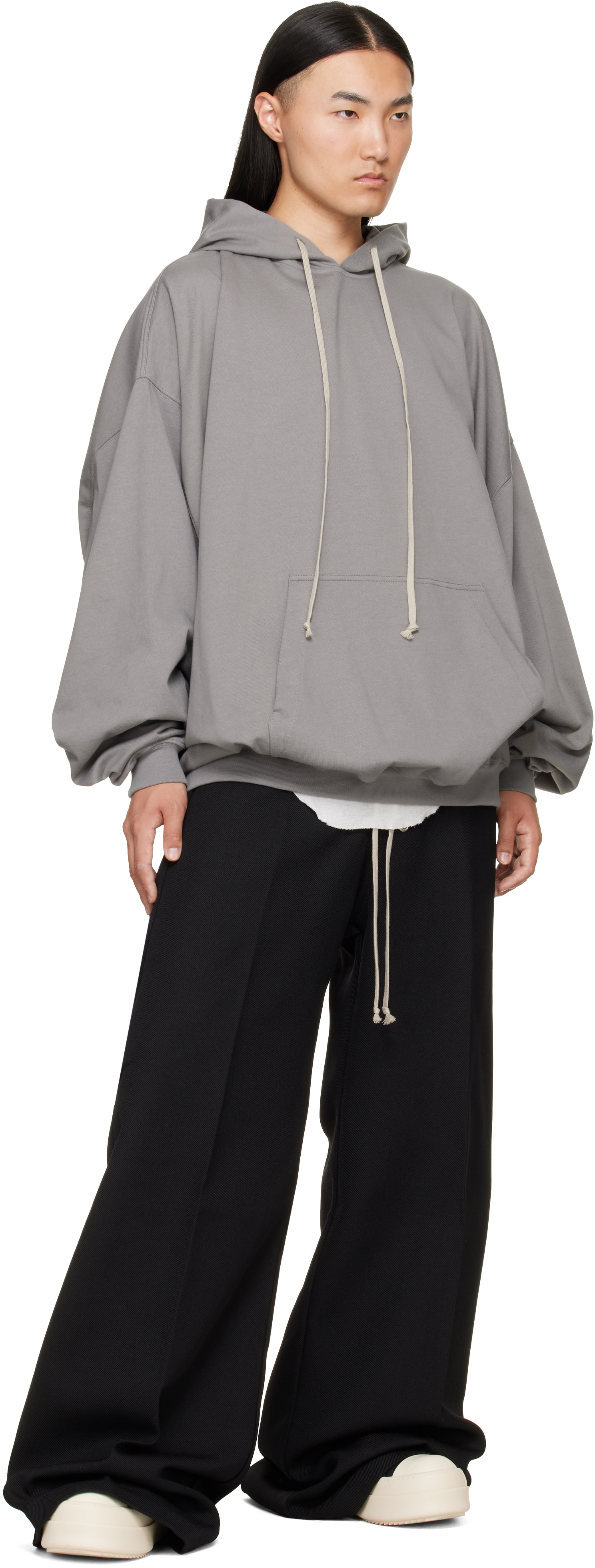 Rick Owens 20AW Bela Trousers ベラトラウザーズ Rick Owens: ブラック Tower Wide Belas トラウザーズ | SSENSE 日本