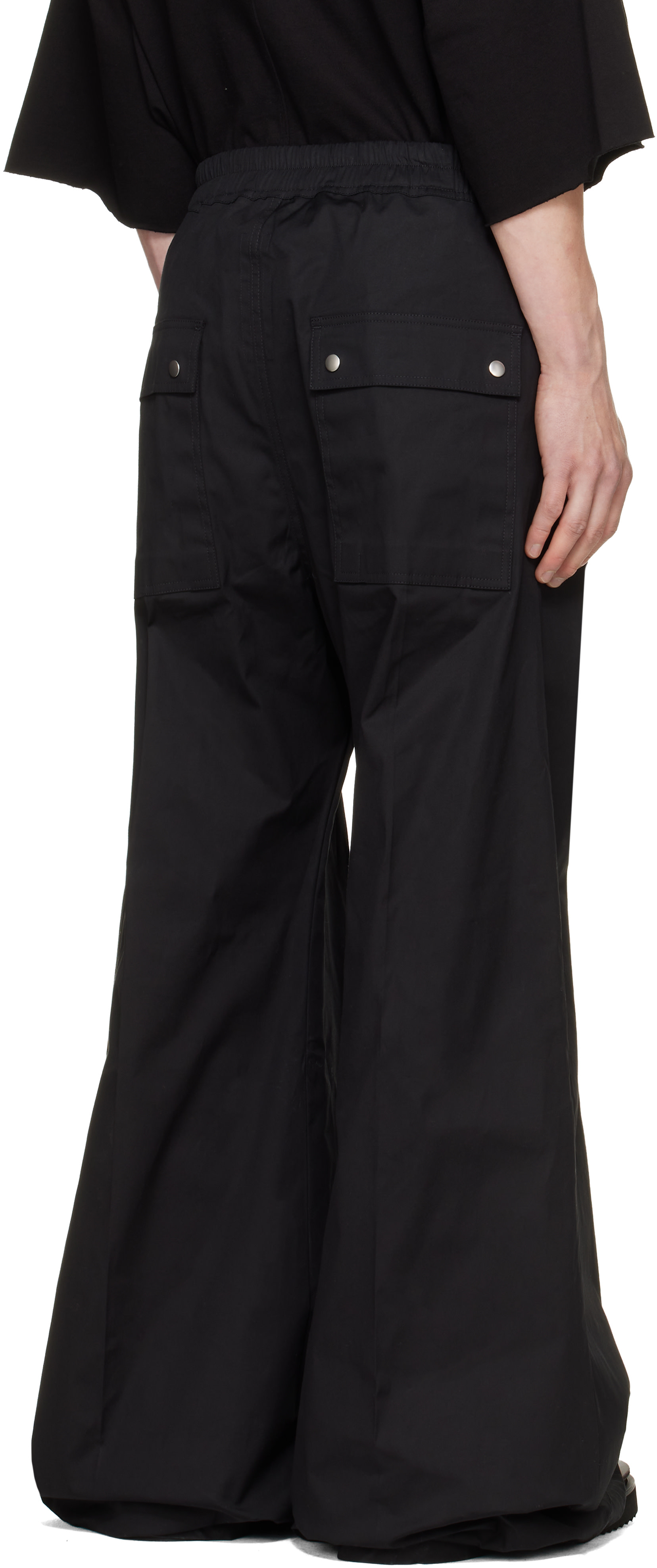 Rick Owens: Black Tower Wide Bela Trousers | SSENSE