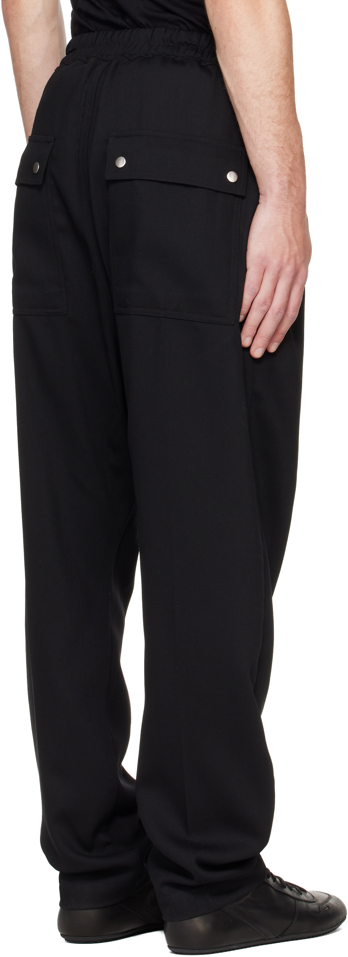 Rick Owens: Black Tower Bela Trousers | SSENSE Canada