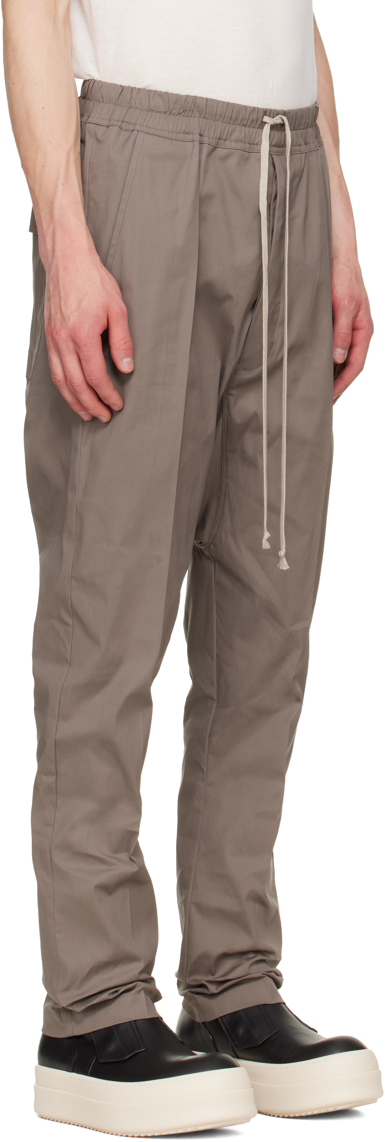 Rick Owens - グレー Tower Drawstring Long トラウザーズ