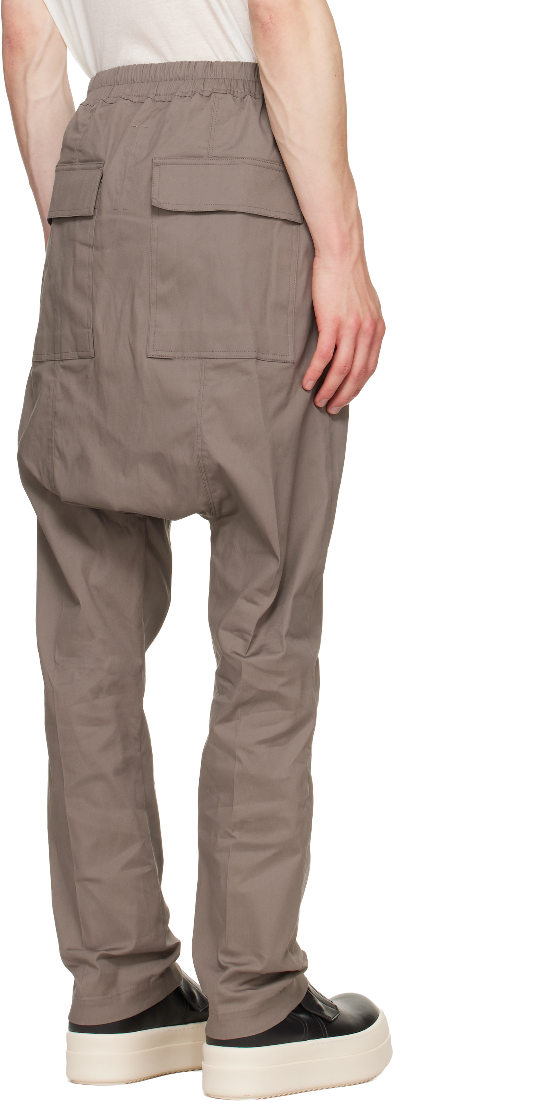 Rick Owens - グレー Tower Drawstring Long トラウザーズ