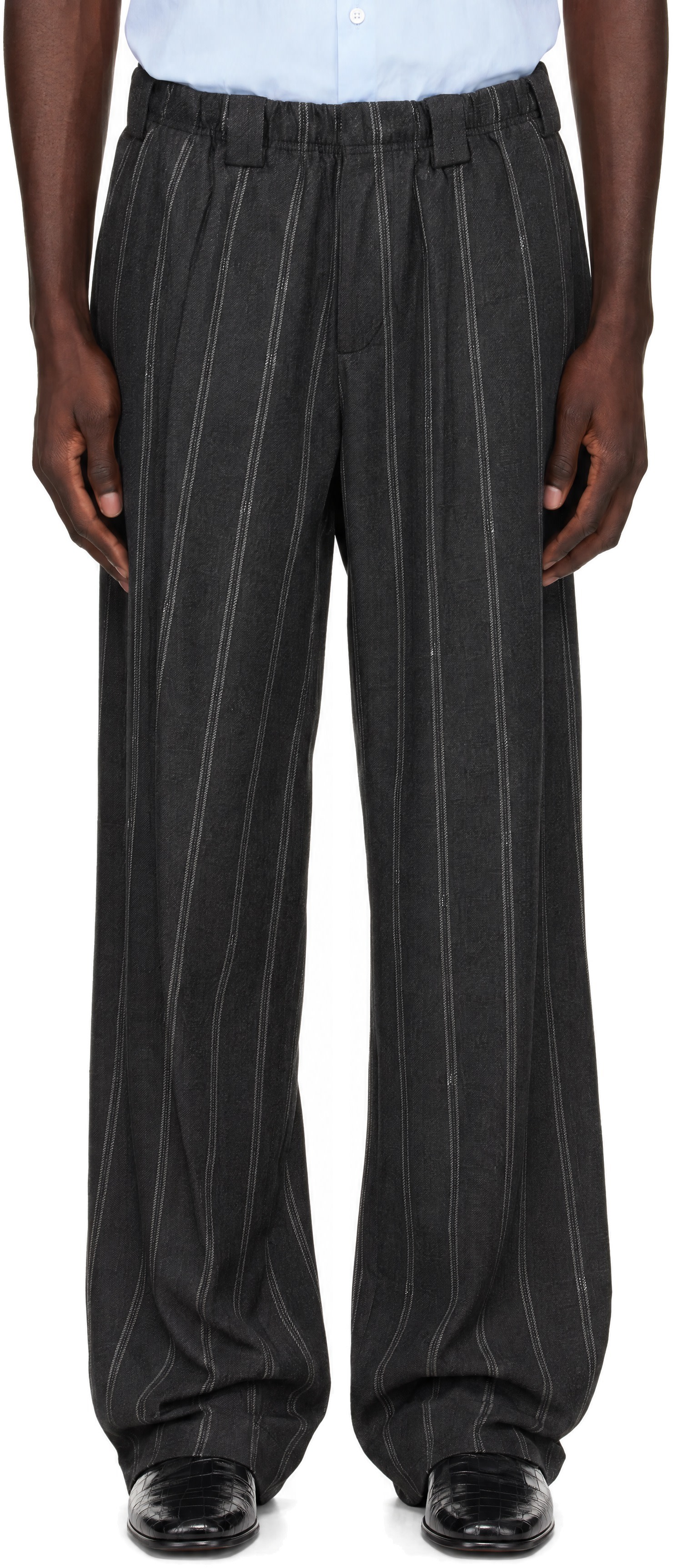 WILLY CHAVARRIA - Pantalon ample Toluca gris
