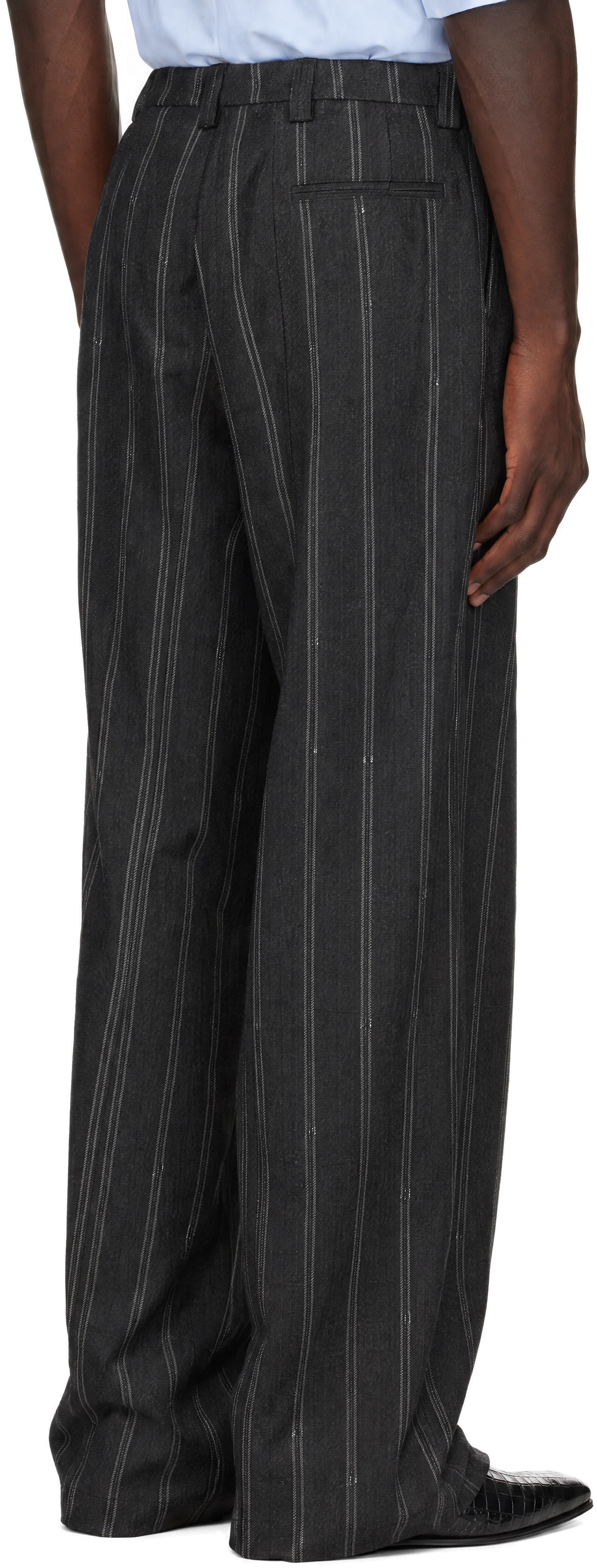 WILLY CHAVARRIA - Pantalon ample Toluca gris
