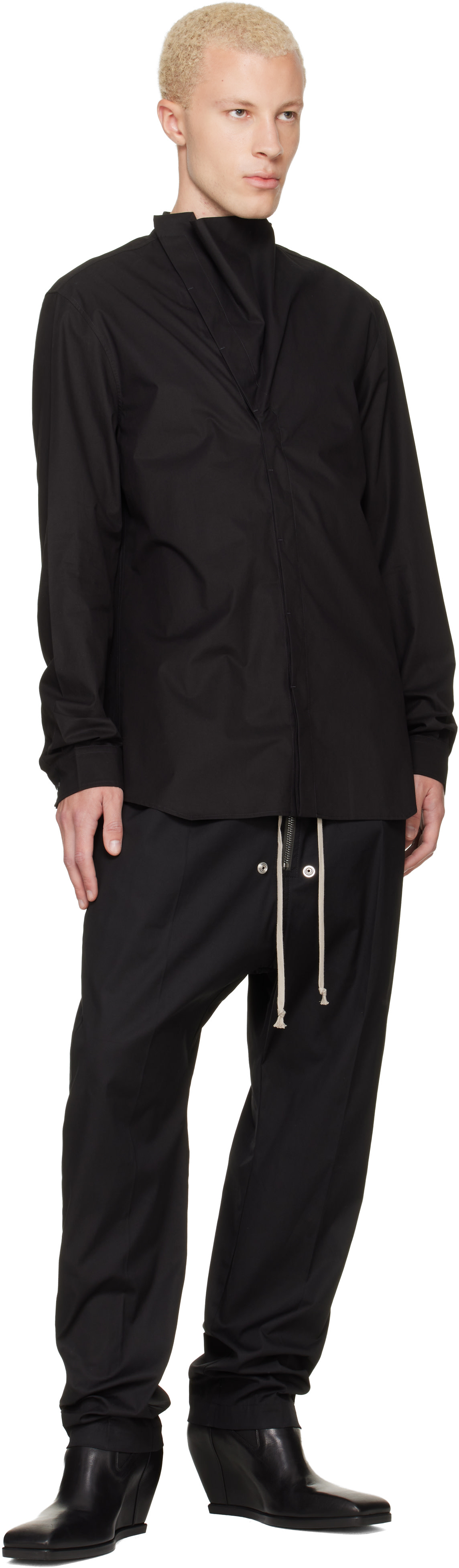 Rick Owens - 블랙 타워 아일랜드 셔츠