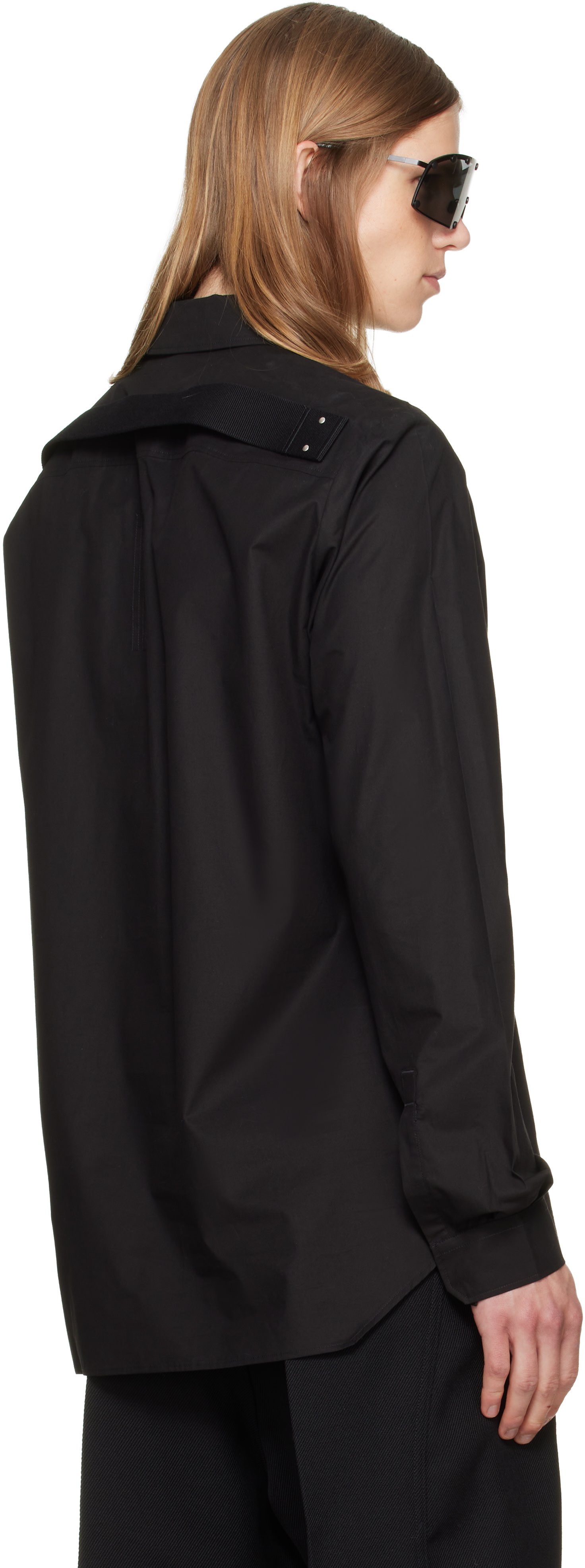 Rick Owens: Black Tower Fogpocket Overshirt | SSENSE