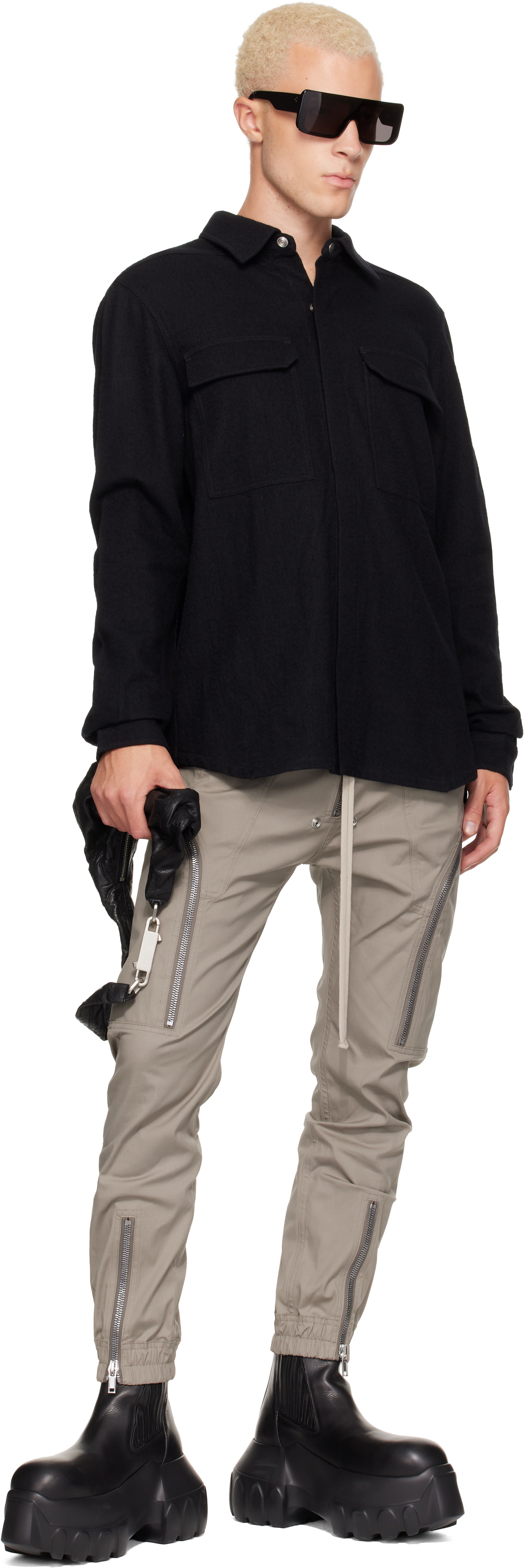 Rick Owens - Black Tower Outershirt