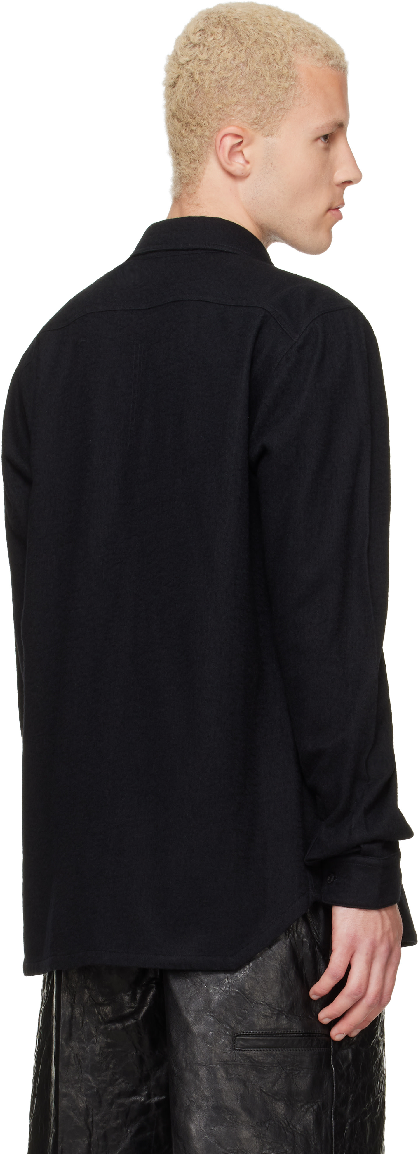 Rick Owens - 블랙 타워 워크 셔츠