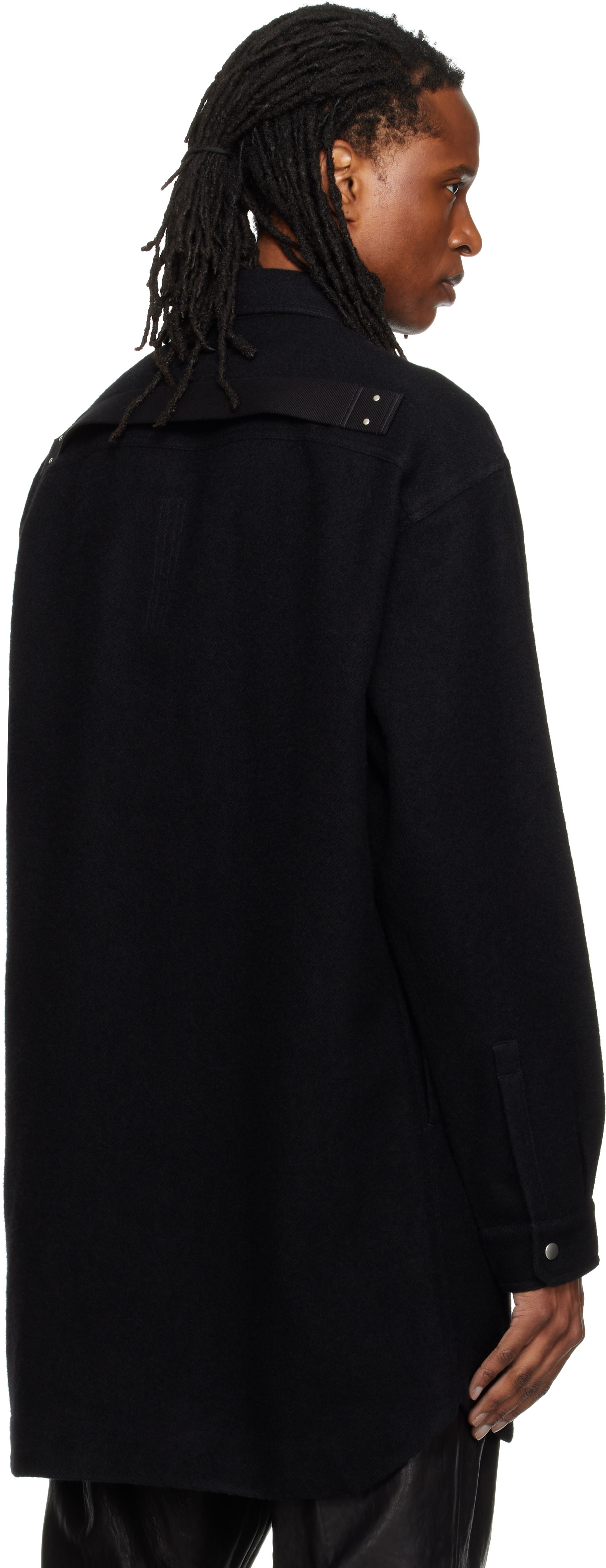 Rick Owens - Black Tower Oversized Overshirt