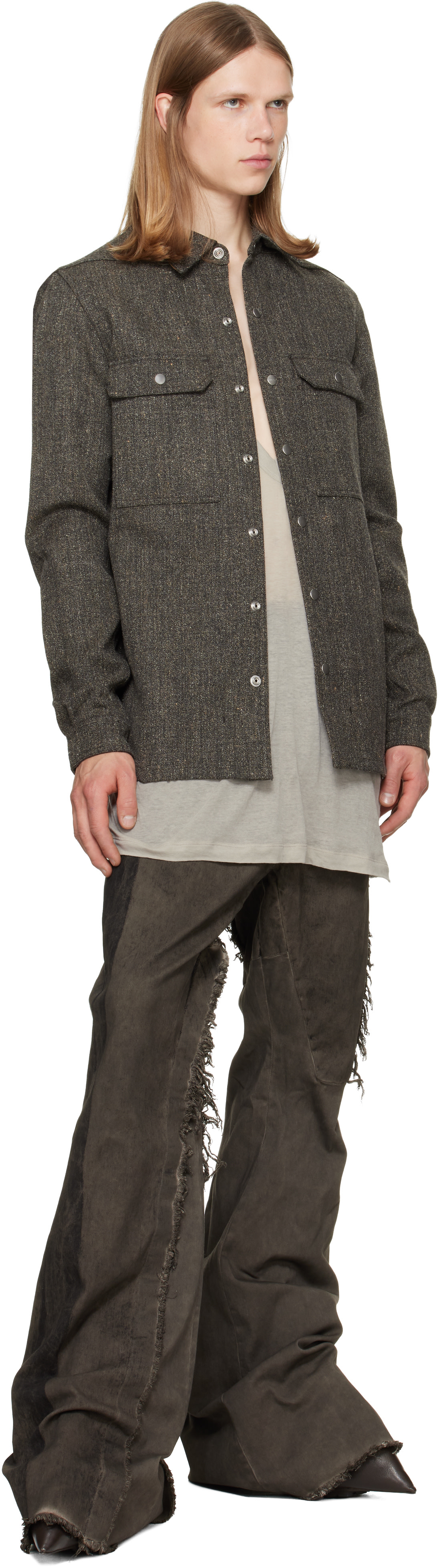 Rick Owens - Gray Tower Overshirt