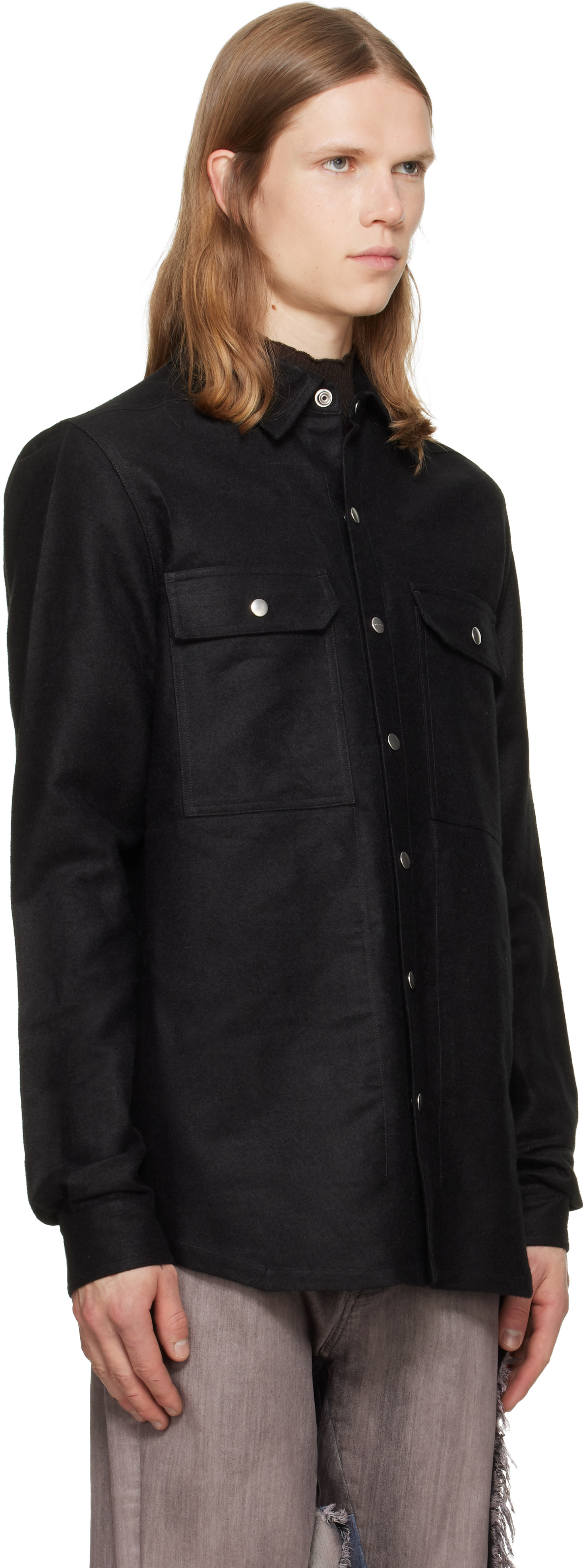 Rick Owens - 블랙 타워 셔츠