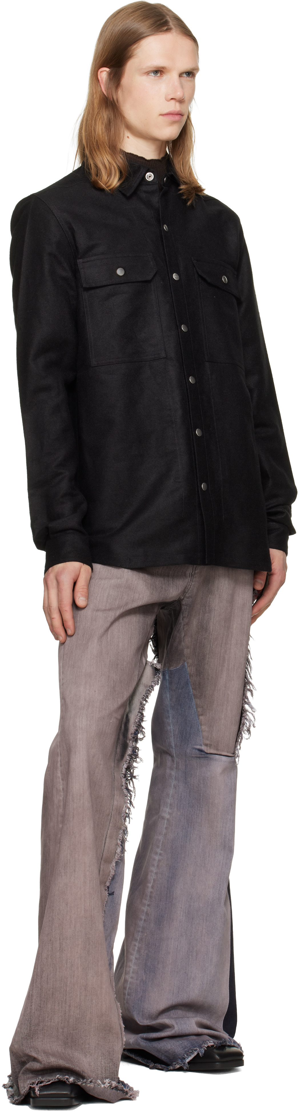 Rick Owens - 블랙 타워 셔츠