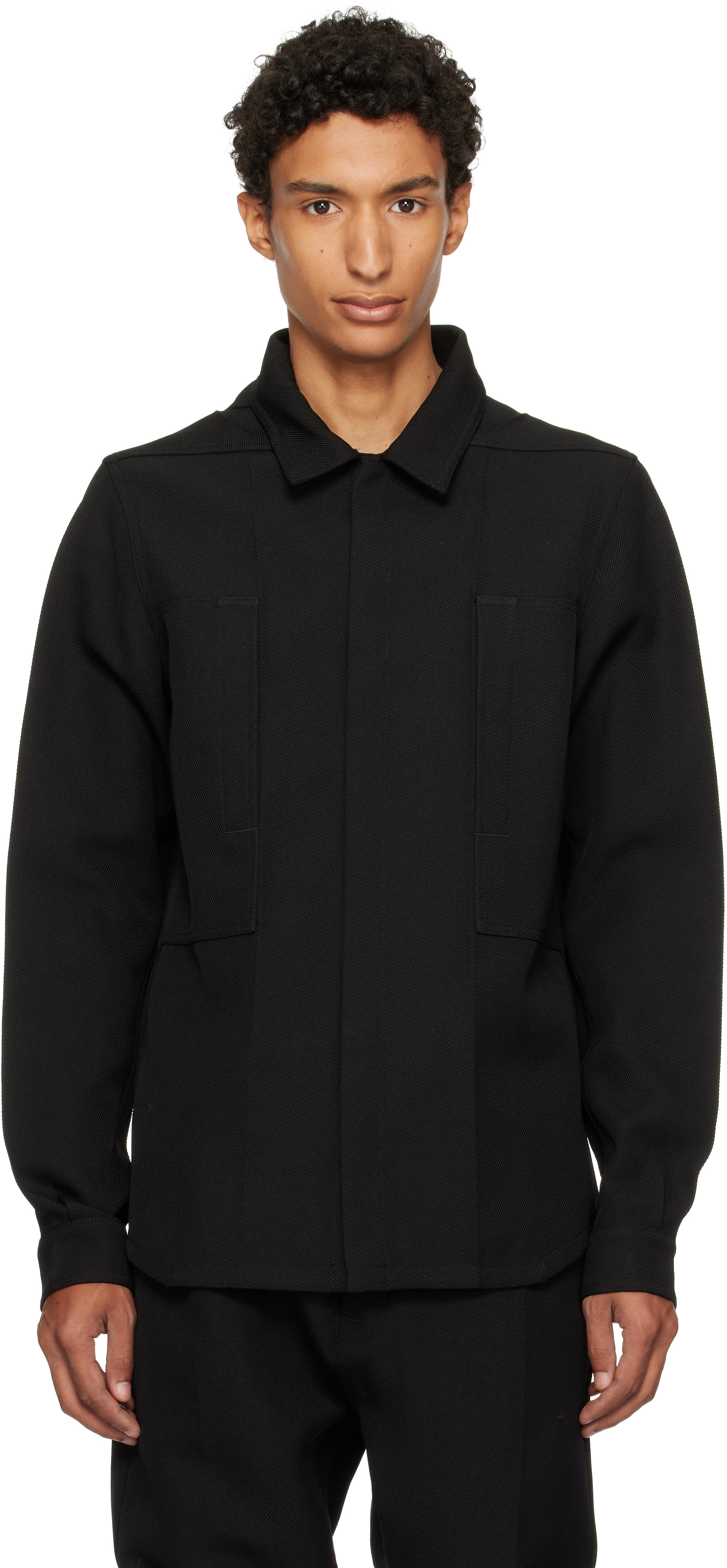 Rick Owens - Black Tower Outershirt Jacket