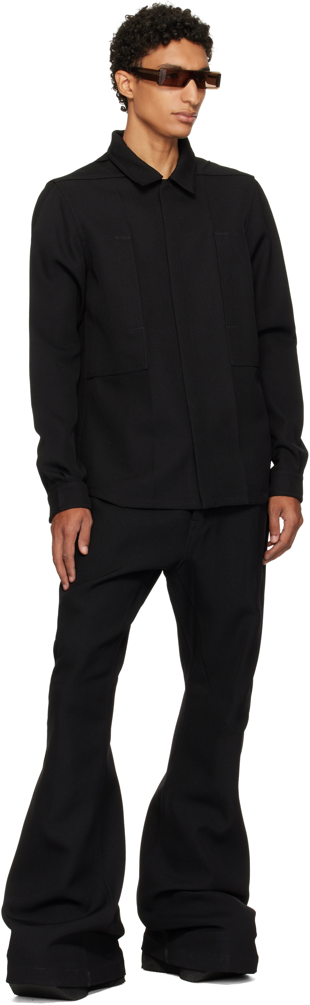 Rick Owens - Black Tower Outershirt Jacket