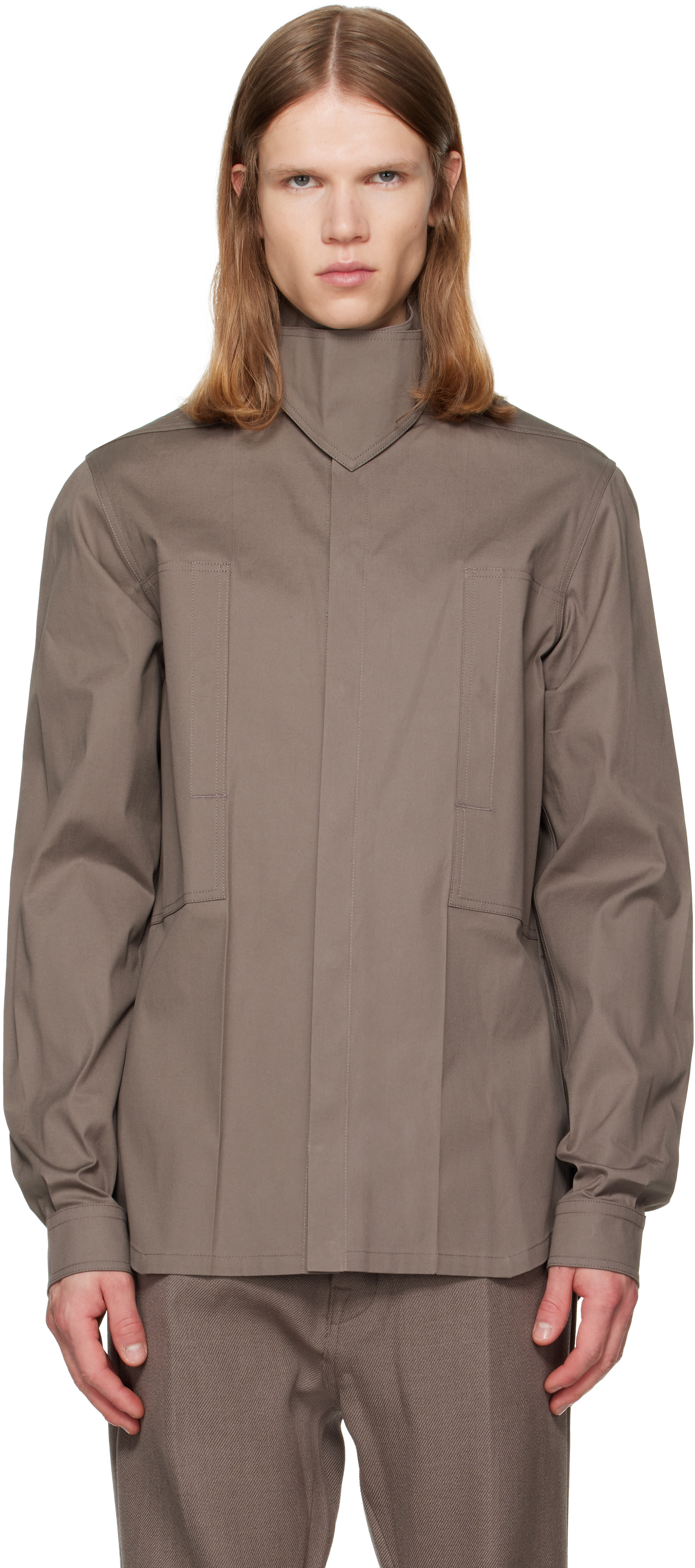 Rick Owens - Gray Tower Outershirt