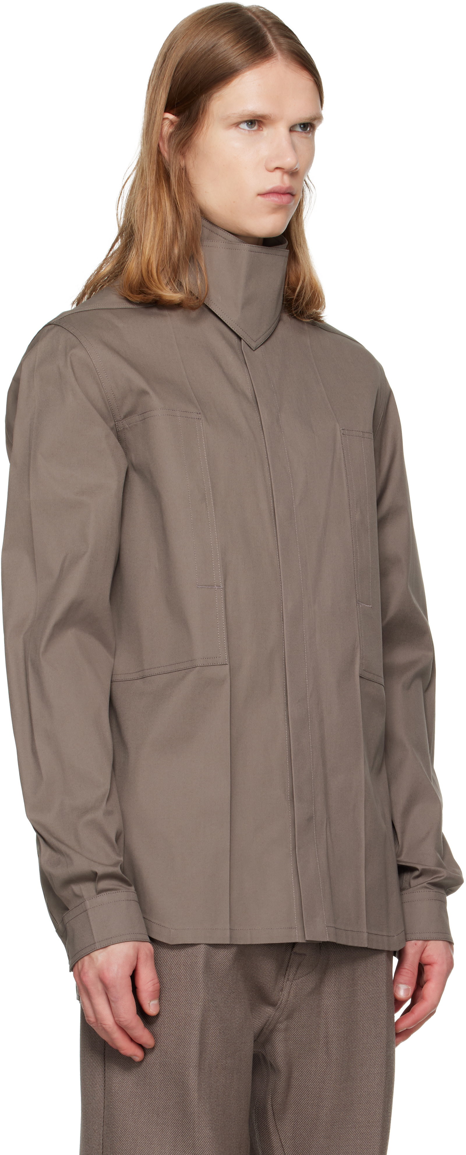 Rick Owens - Gray Tower Outershirt