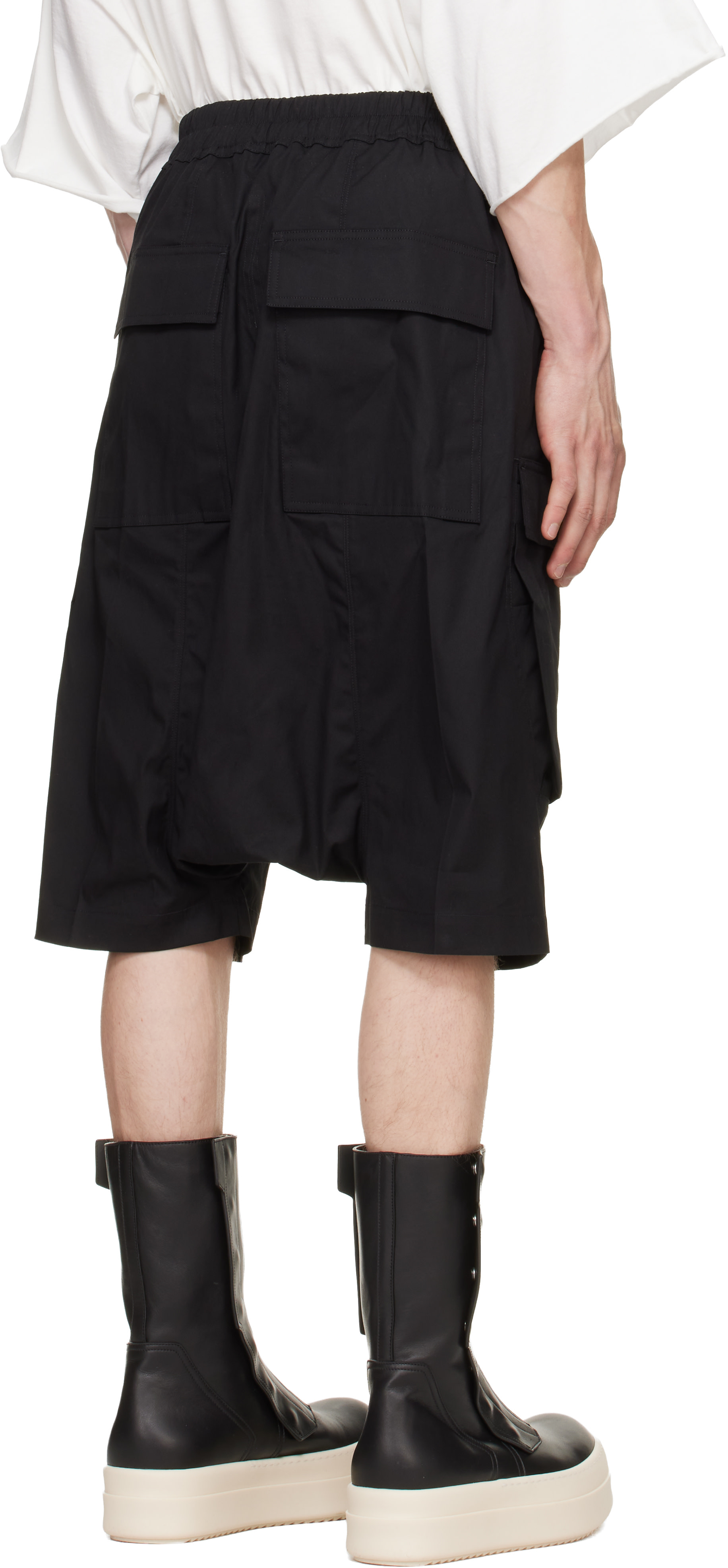 Rick Owens - ブラック Tower Pods カーゴショートパンツ