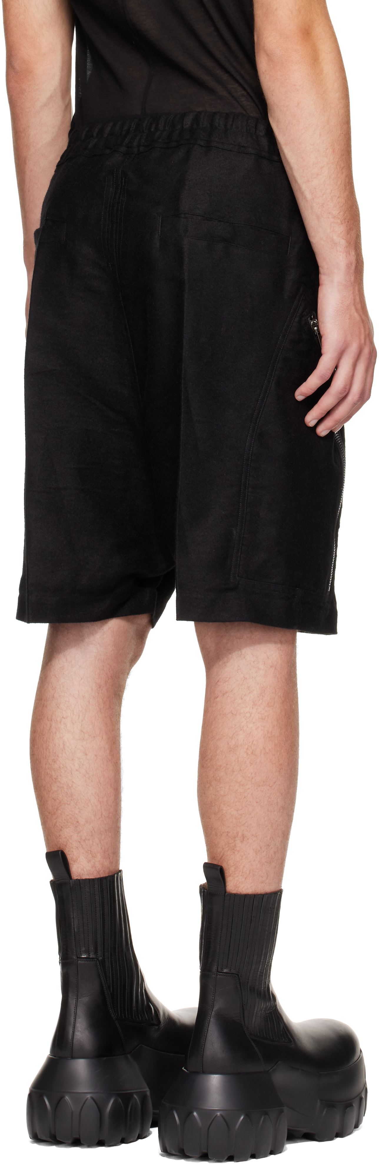 Rick Owens - Black Tower Heizer Shorts