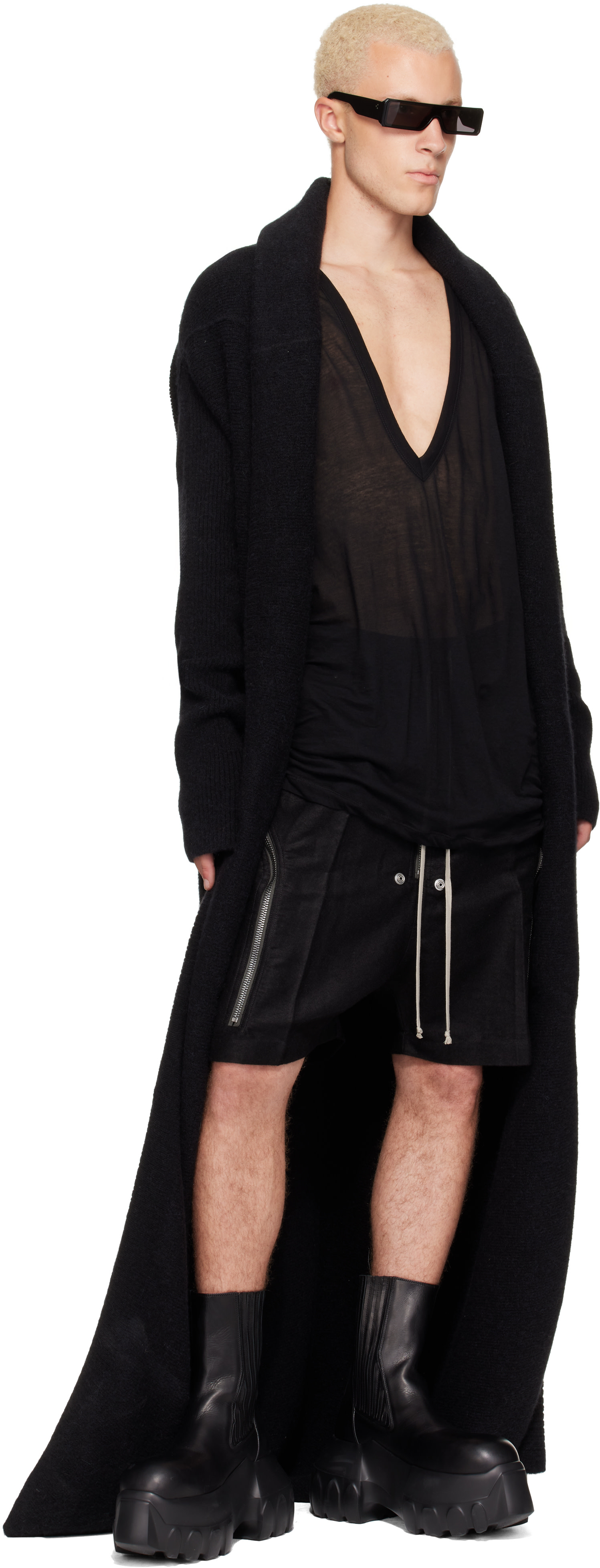 Rick Owens - Black Tower Heizer Shorts