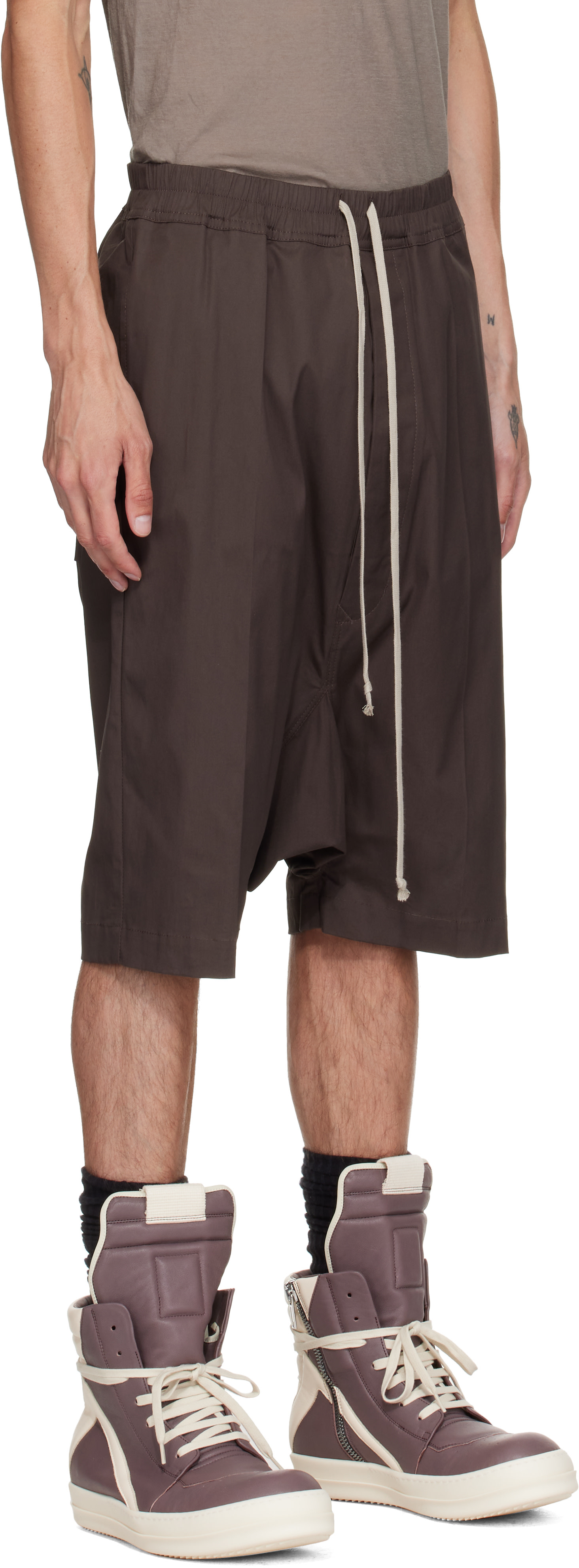 Rick Owens - Short Pods gris - Tower