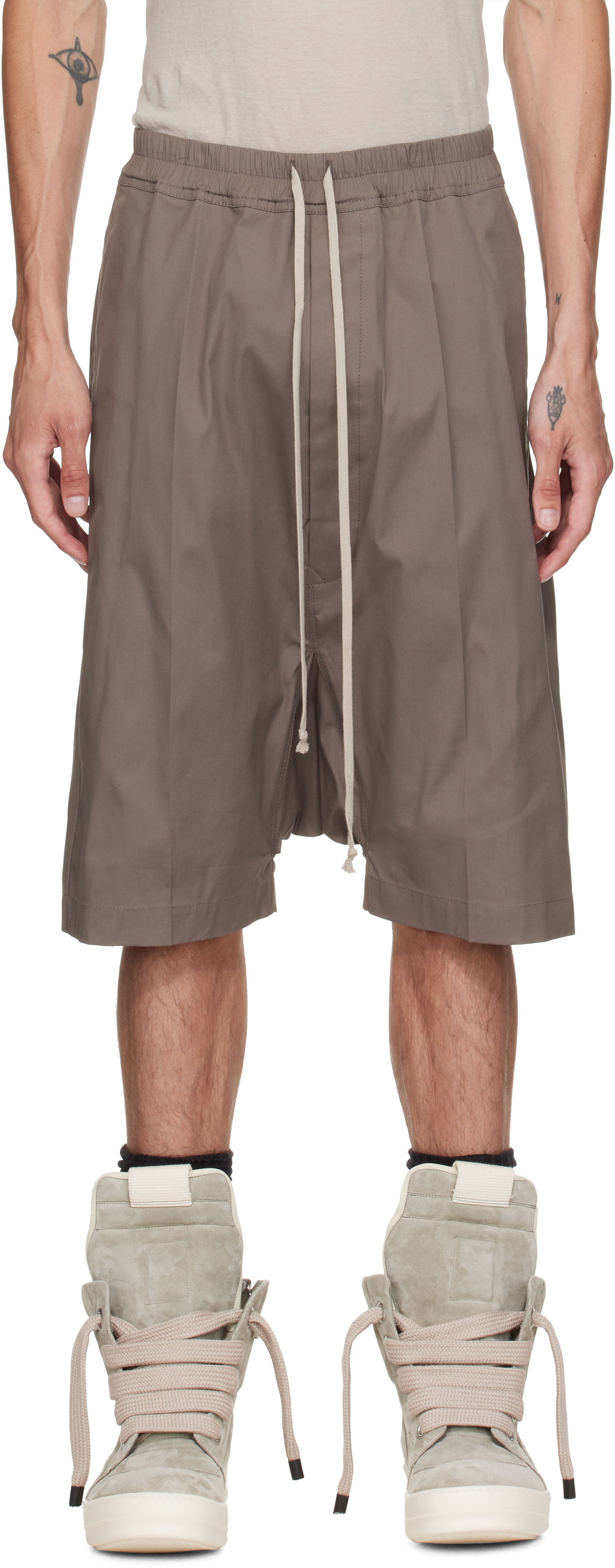 Rick Owens - Short Pods gris - Tower