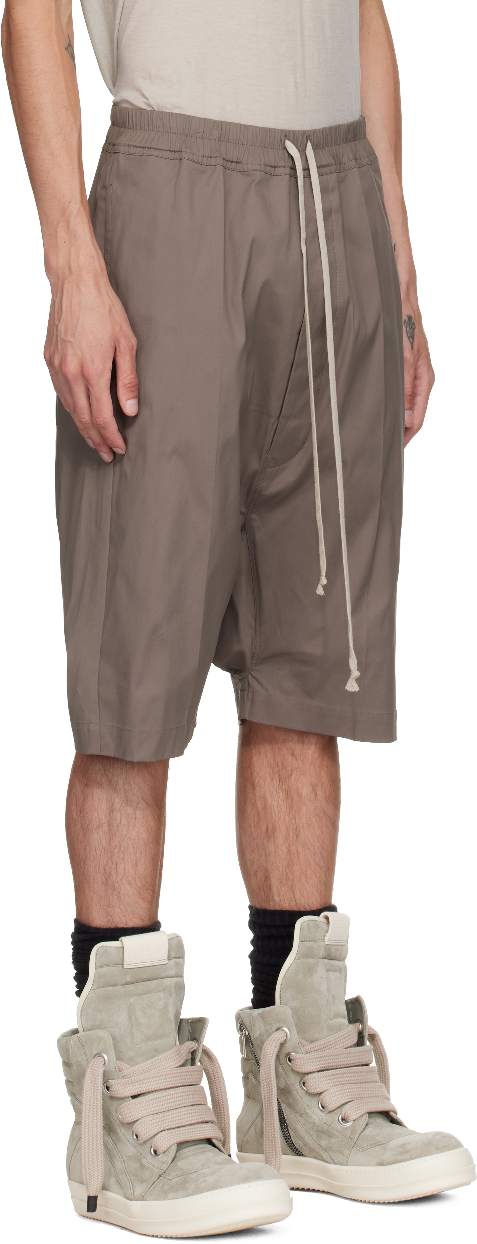 Rick Owens - Short Pods gris - Tower