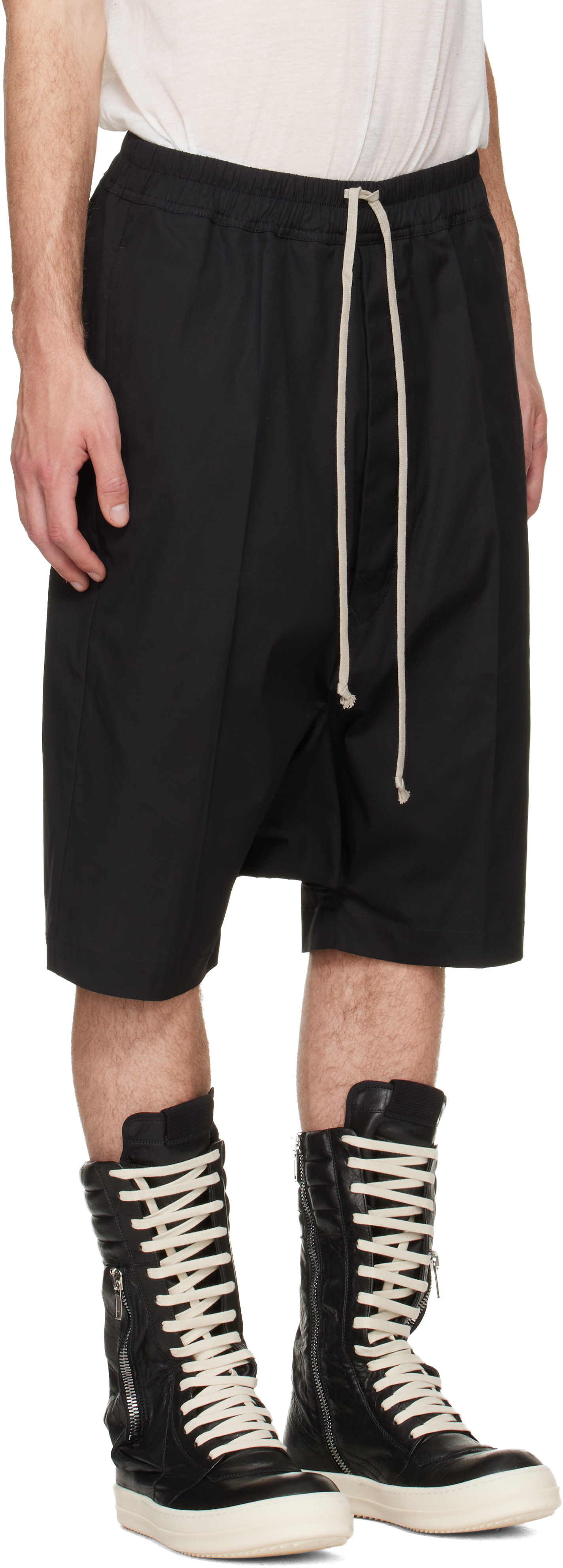 Rick Owens - ブラック Tower Ricks Pods ショートパンツ