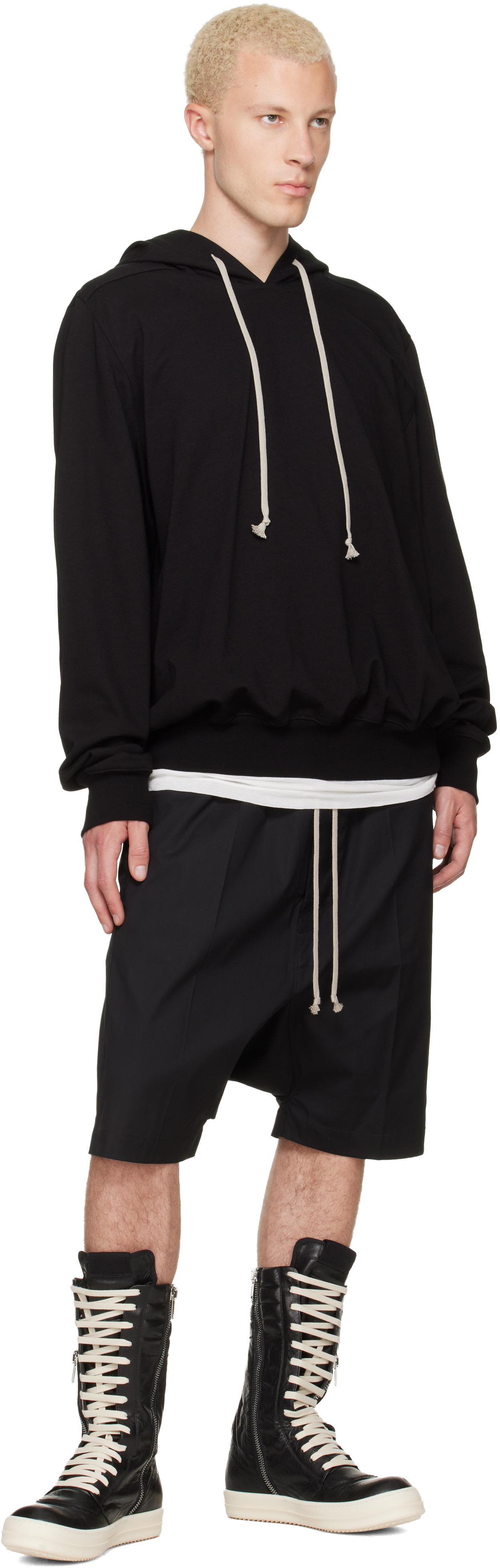 Rick Owens - ブラック Tower Ricks Pods ショートパンツ