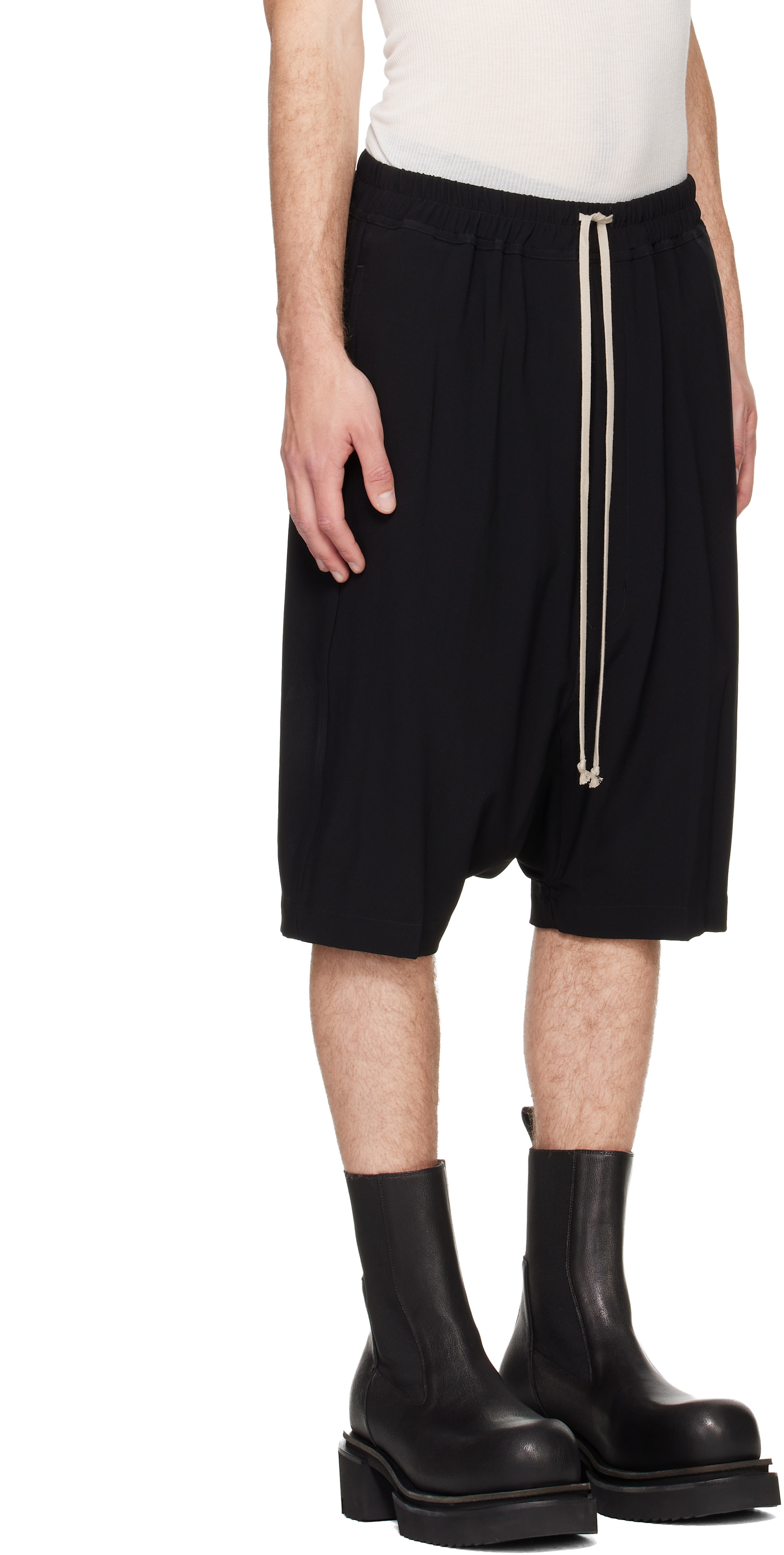 Rick Owens - ブラック Tower Ricks Pods ショートパンツ