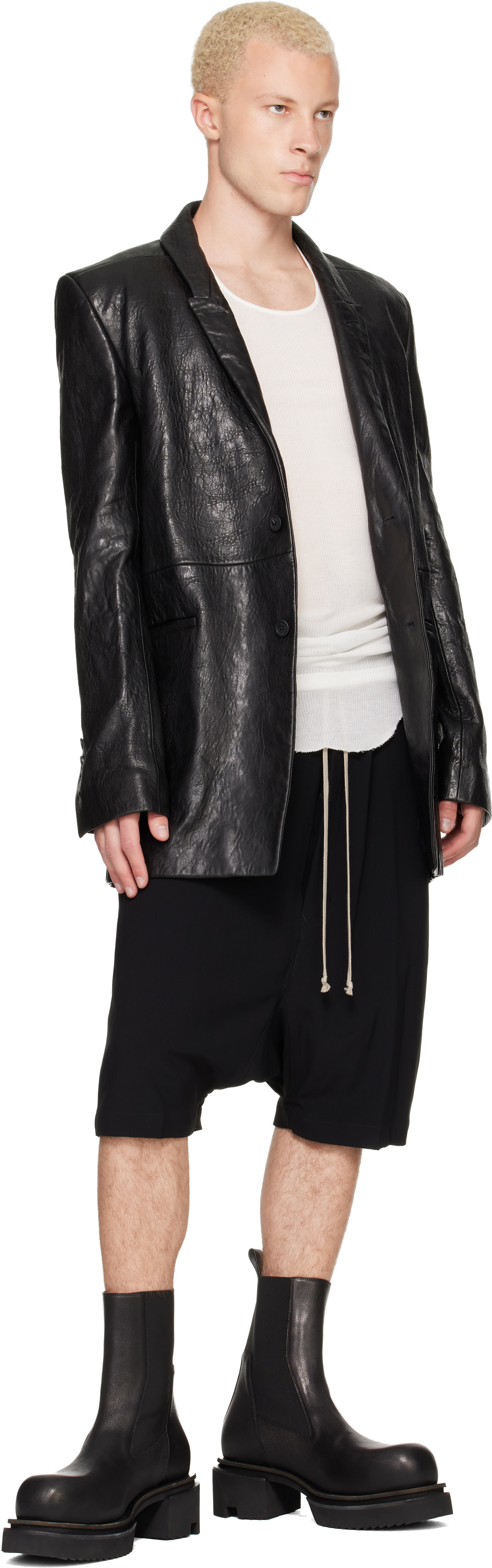 Rick Owens - ブラック Tower Ricks Pods ショートパンツ
