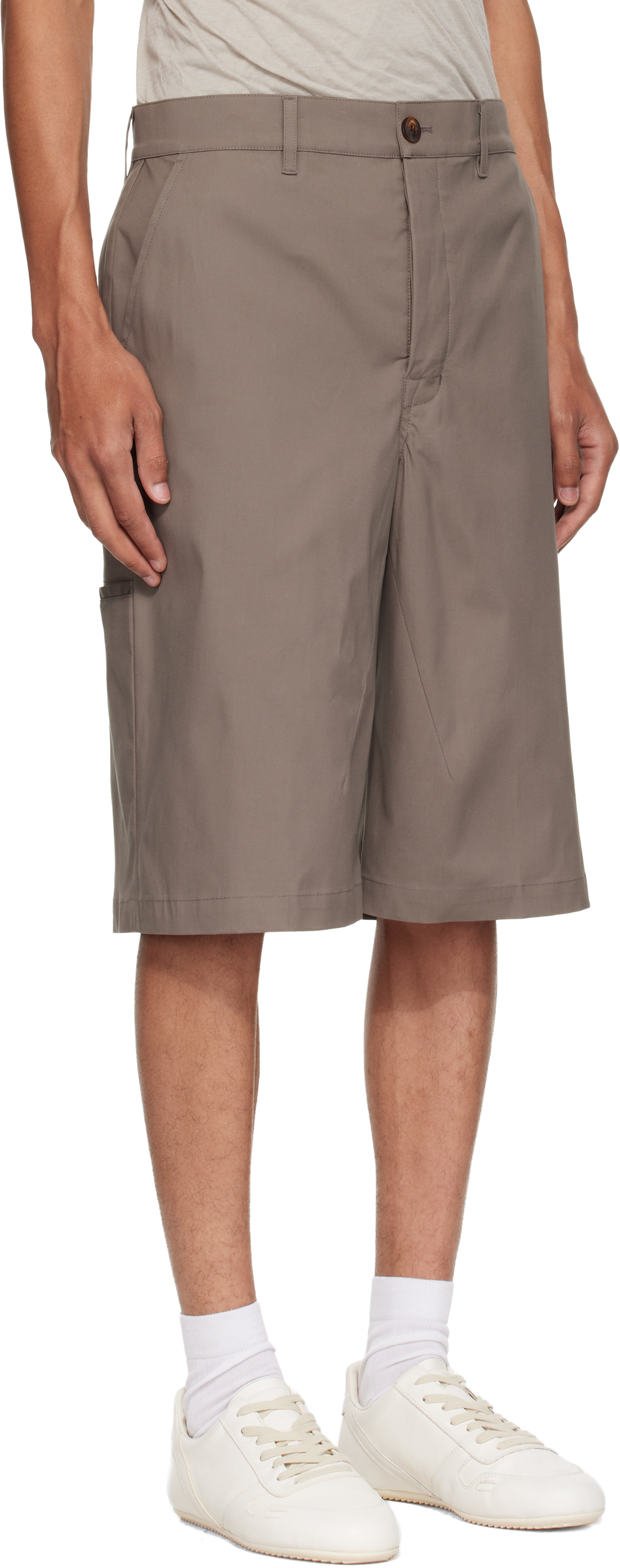 Rick Owens - Short de travail gris - Tower