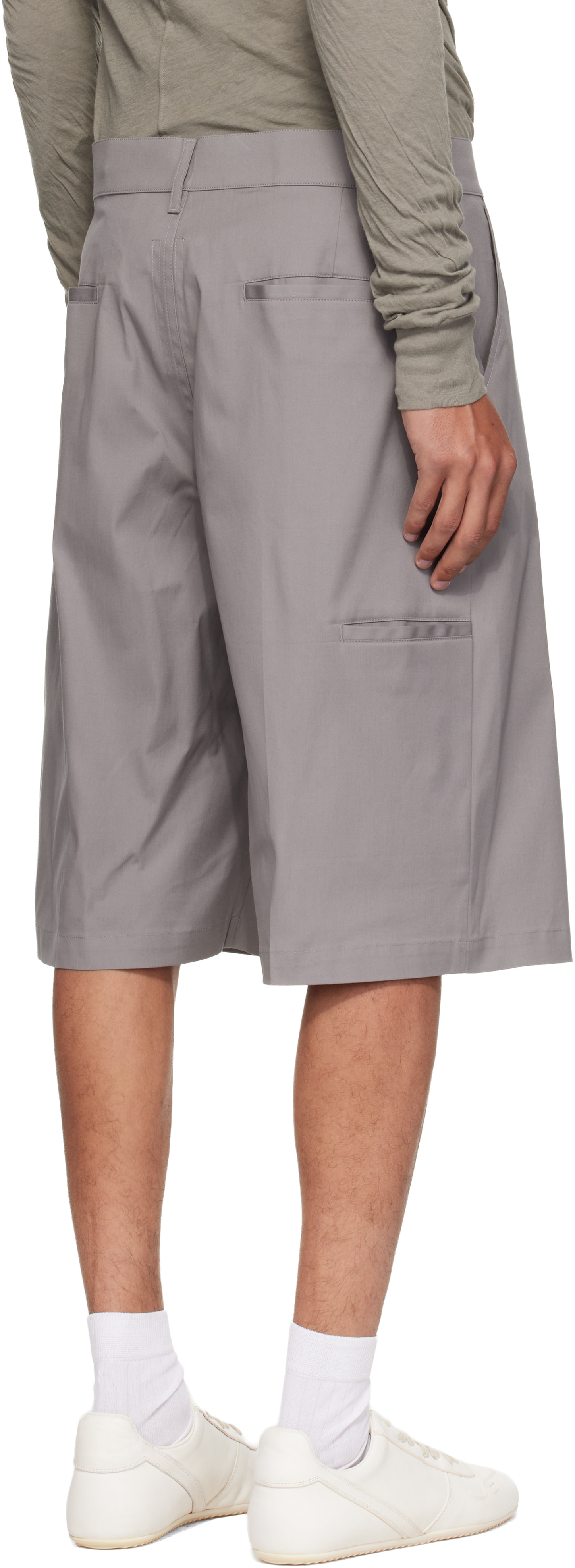 Rick Owens - Short de travail gris - Tower