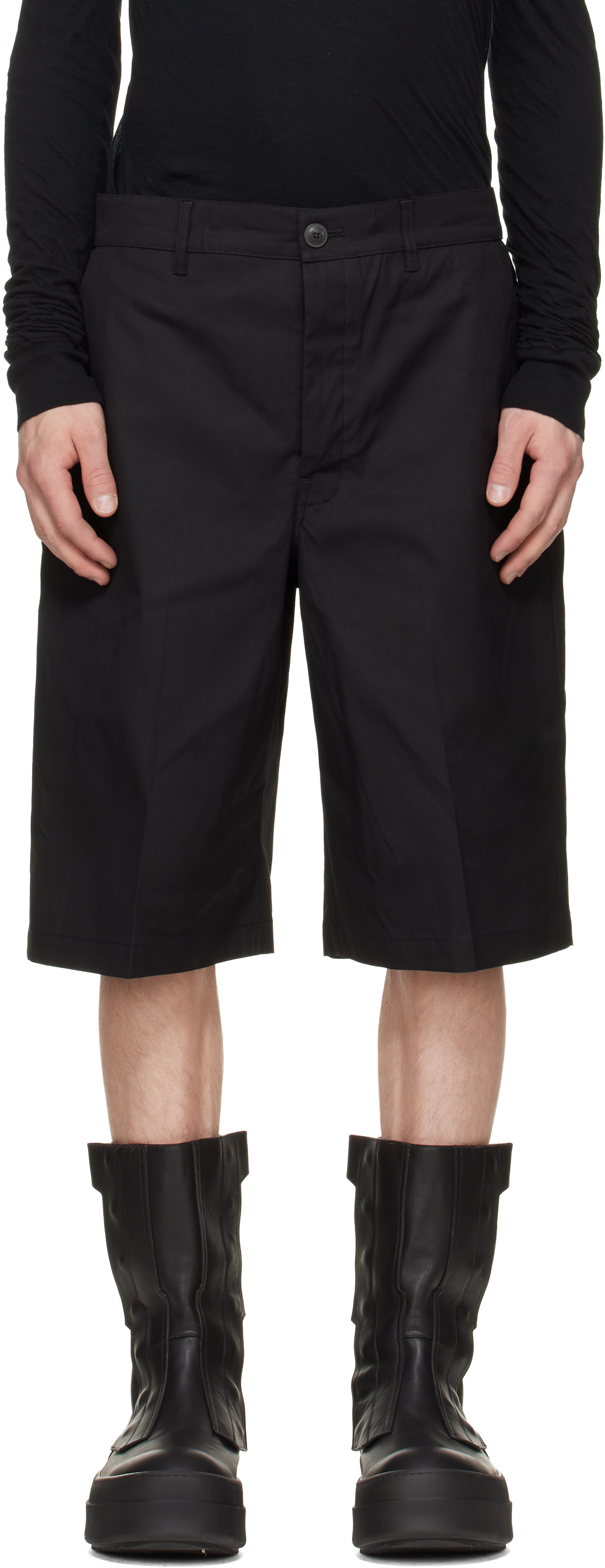 Rick Owens - 블랙 타워 워크 쇼츠