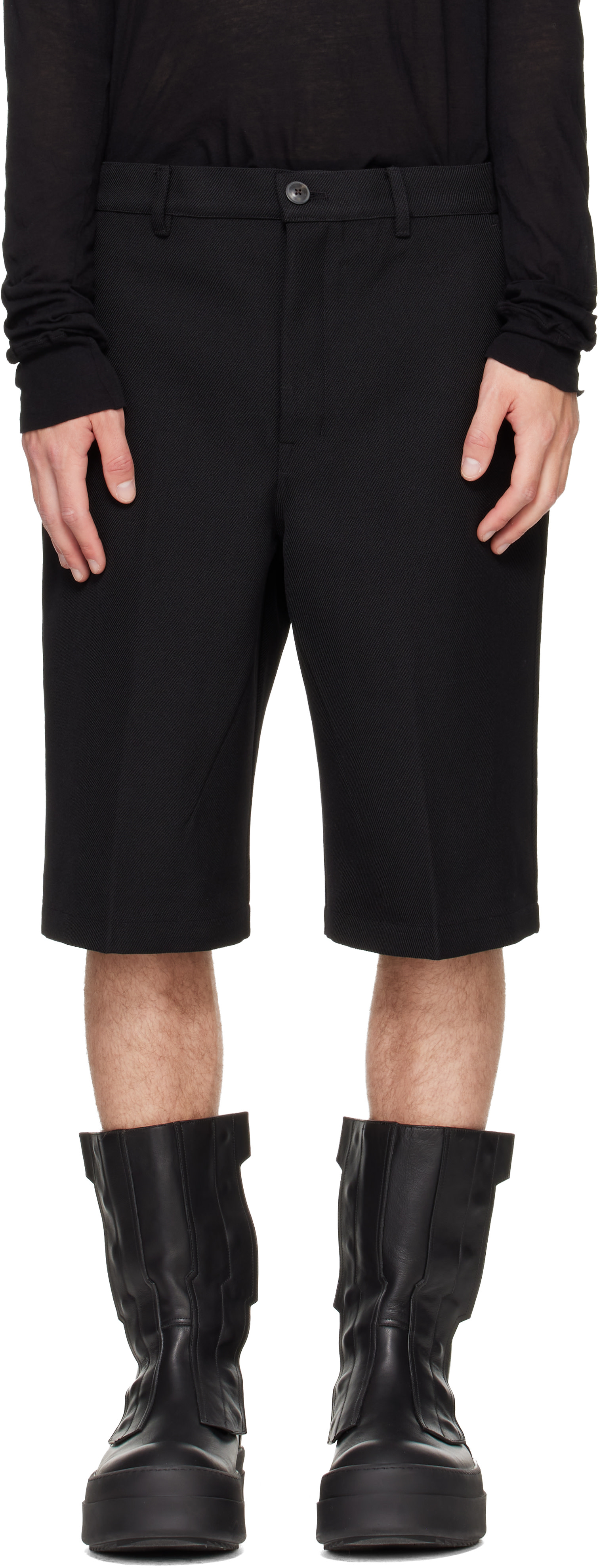 Rick Owens - 블랙 타워 워크 쇼츠