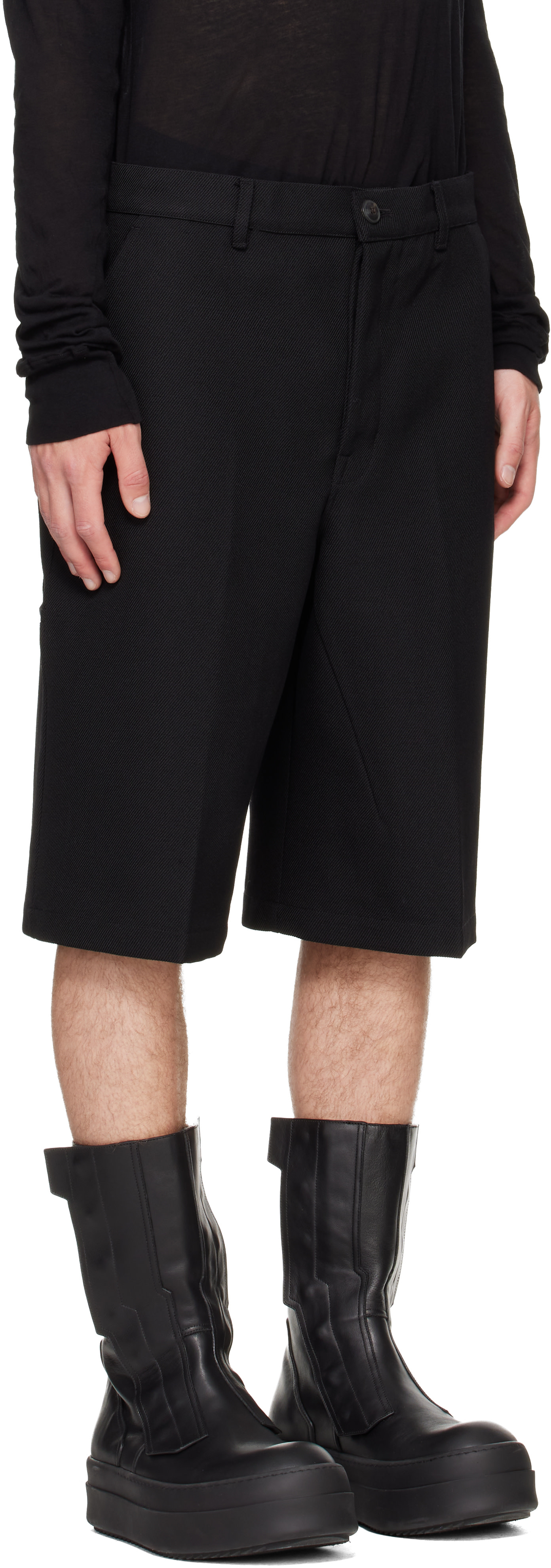 Rick Owens - 블랙 타워 워크 쇼츠