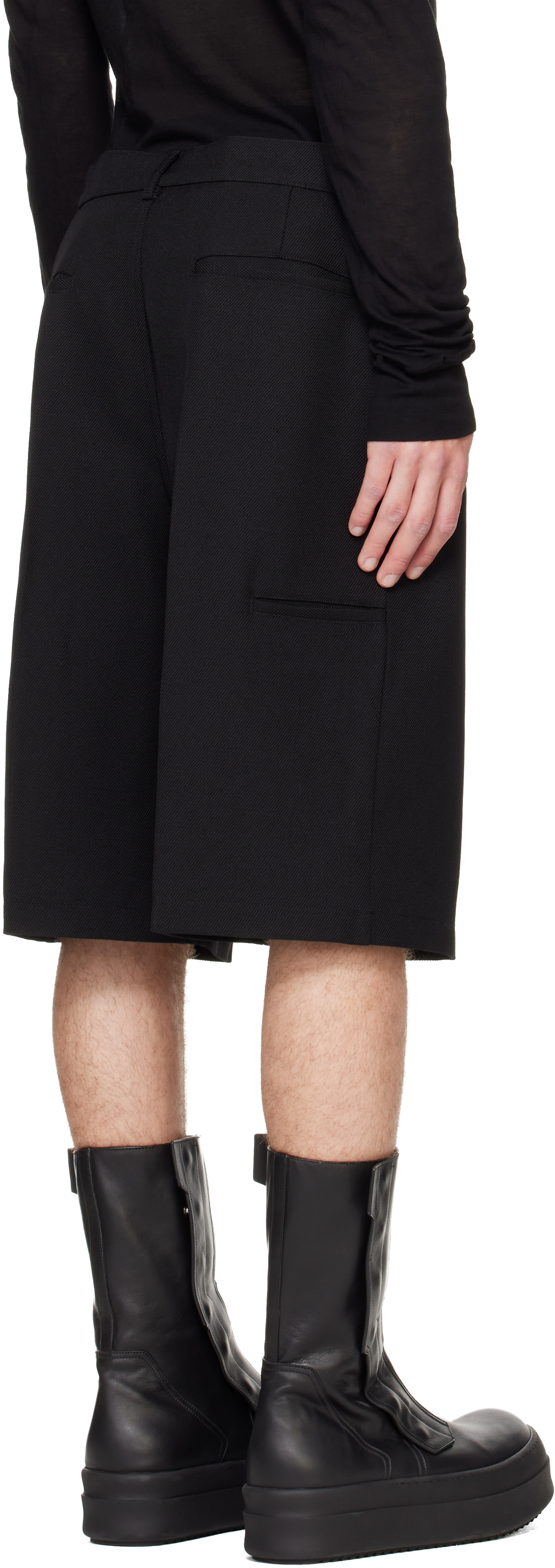 Rick Owens - 블랙 타워 워크 쇼츠