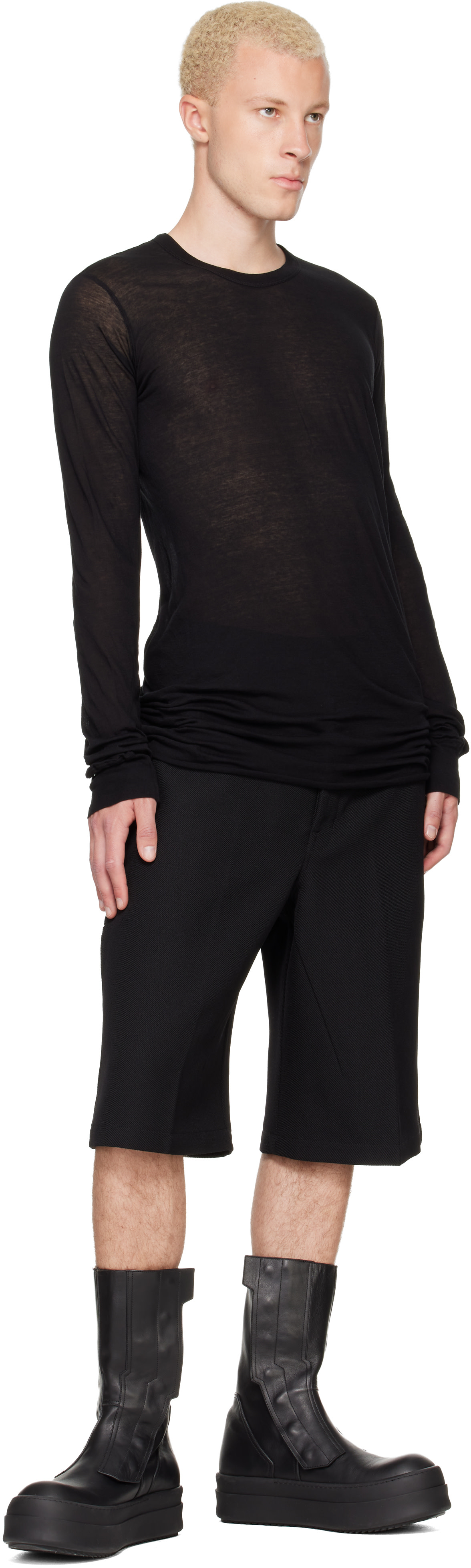 Rick Owens - 블랙 타워 워크 쇼츠