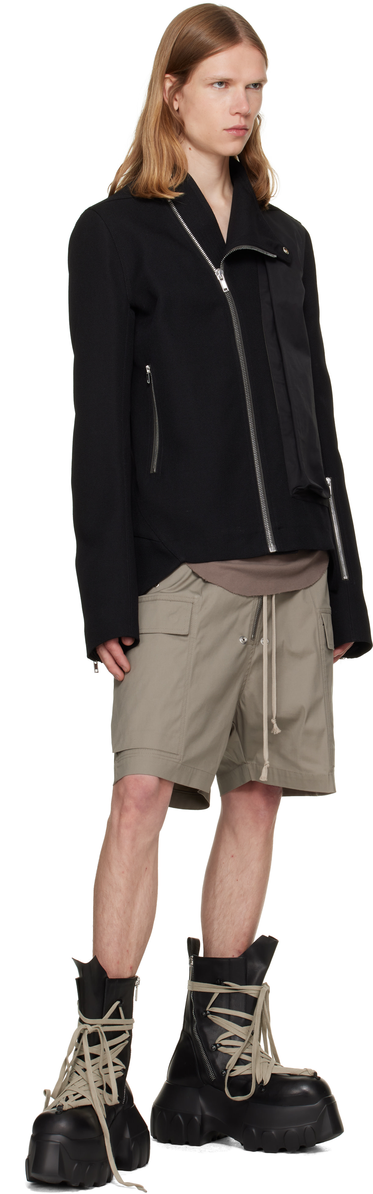 Rick Owens - 그레이 타워 카고벨라 쇼츠