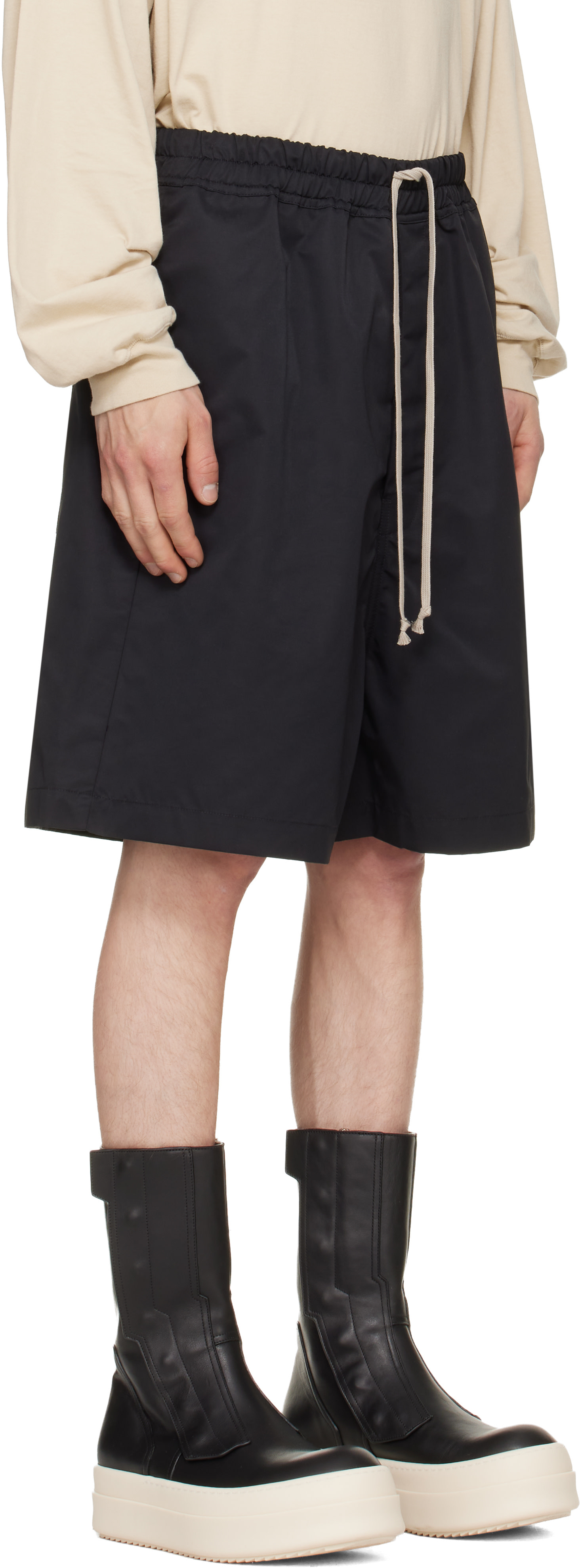 Rick Owens - ブラック Tower Faun ショートパンツ