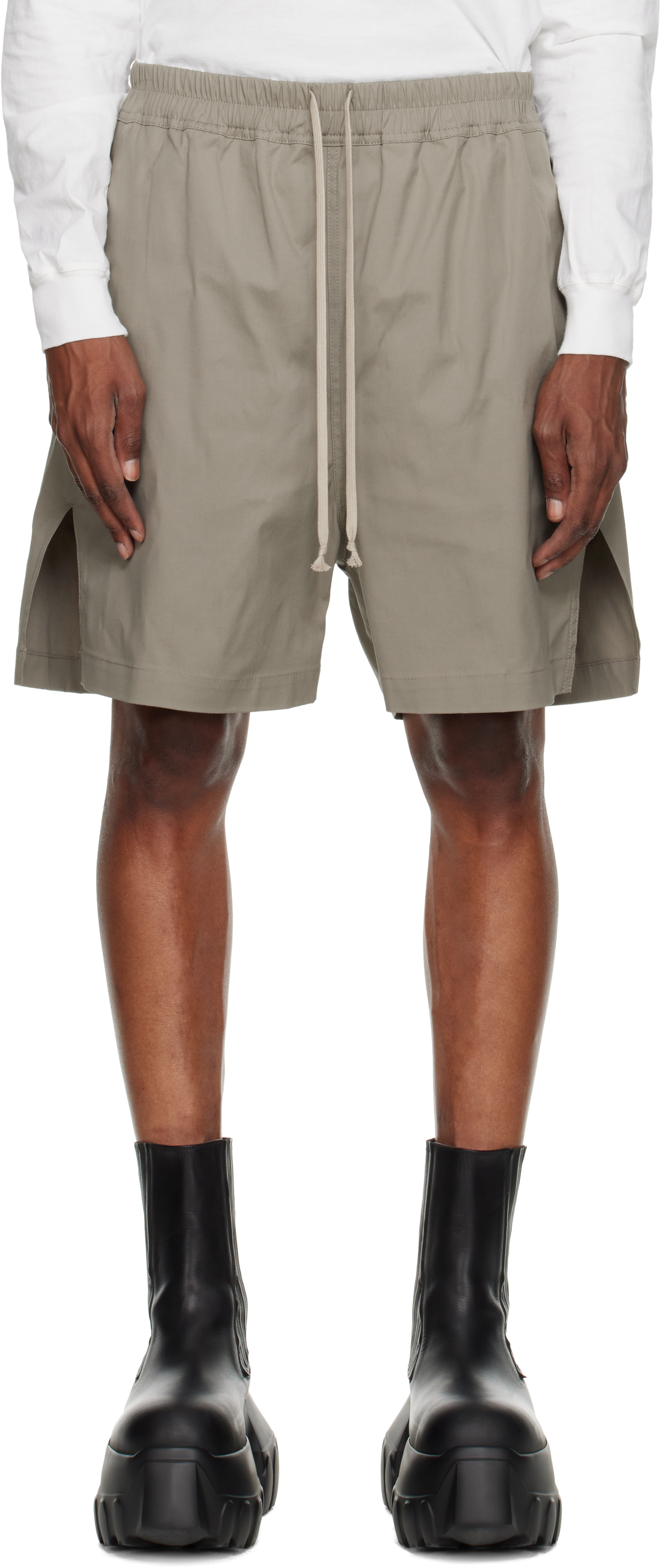 Rick Owens: Taupe Tower Boxers Shorts | SSENSE