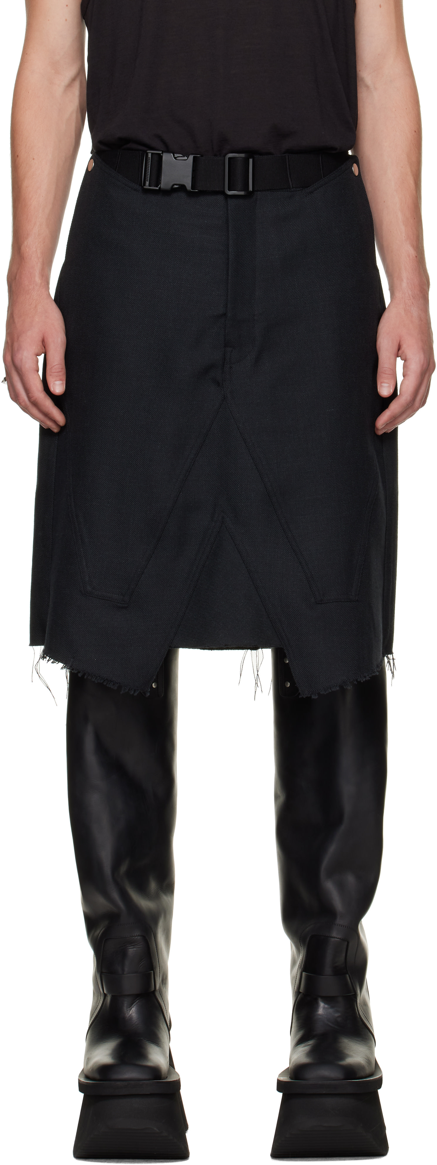 Rick Owens - Black Tower Skirt